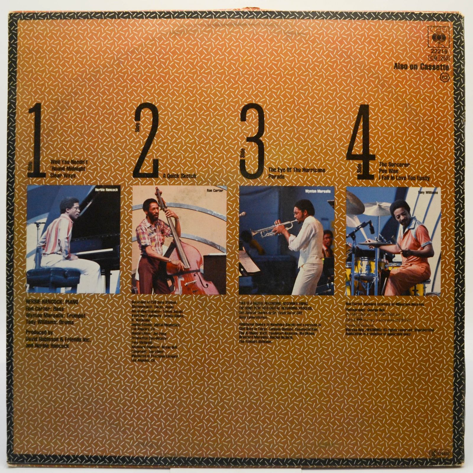 Herbie Hancock — Quartet (2LP), 1982