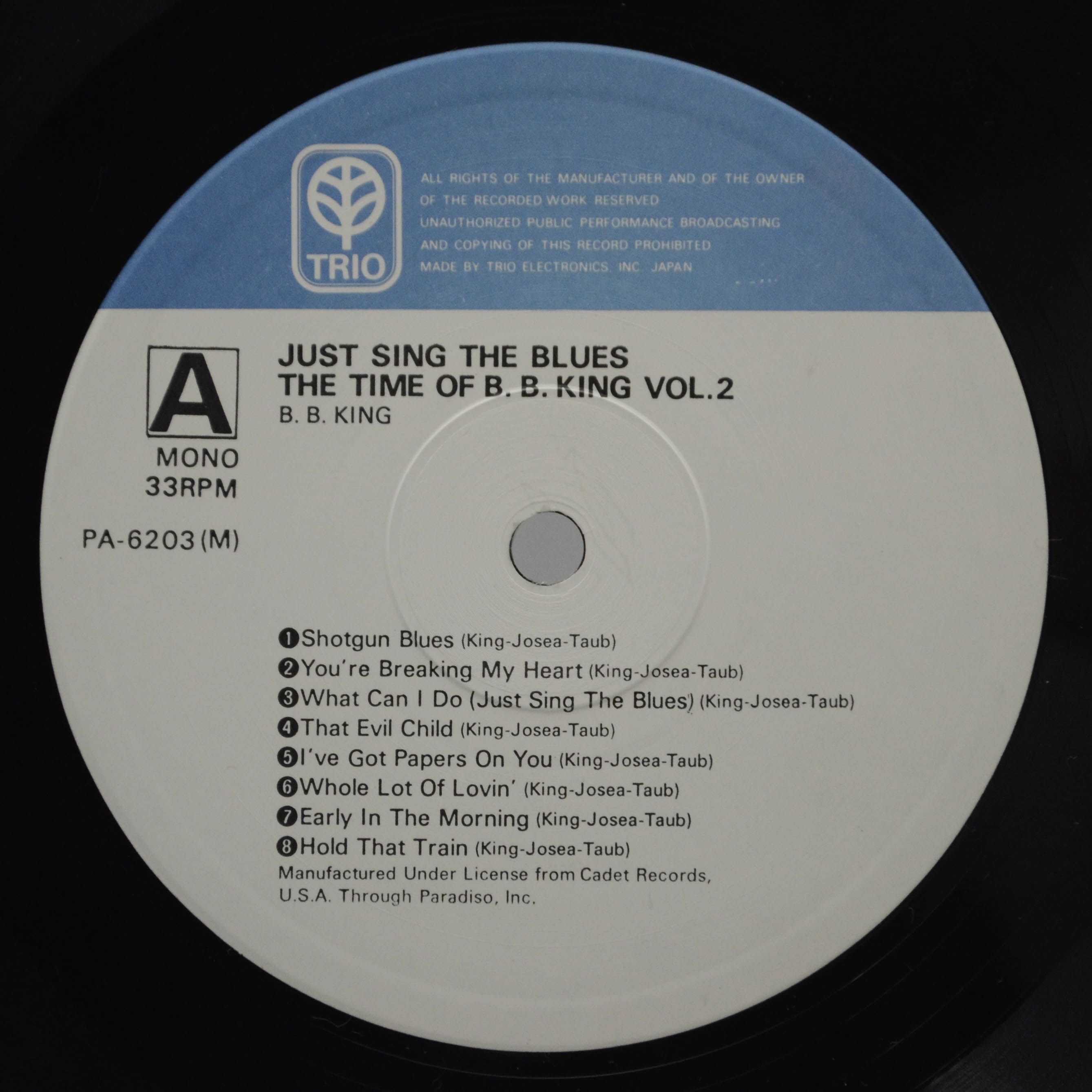 B.B.King — Just Sing The Blues - The Time Of B.B.King Vol.2, 1976