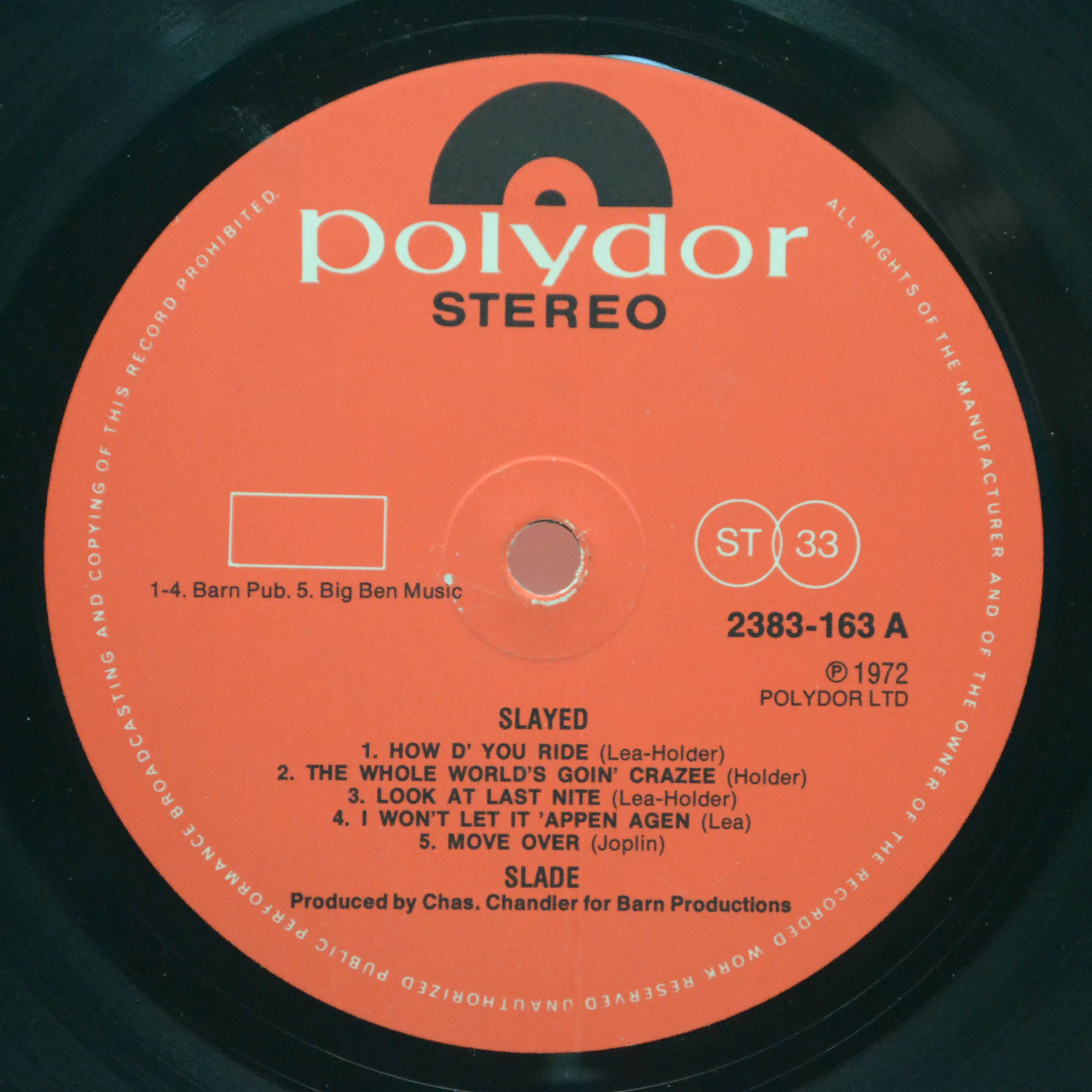 Slade — Slayed? (UK), 1972