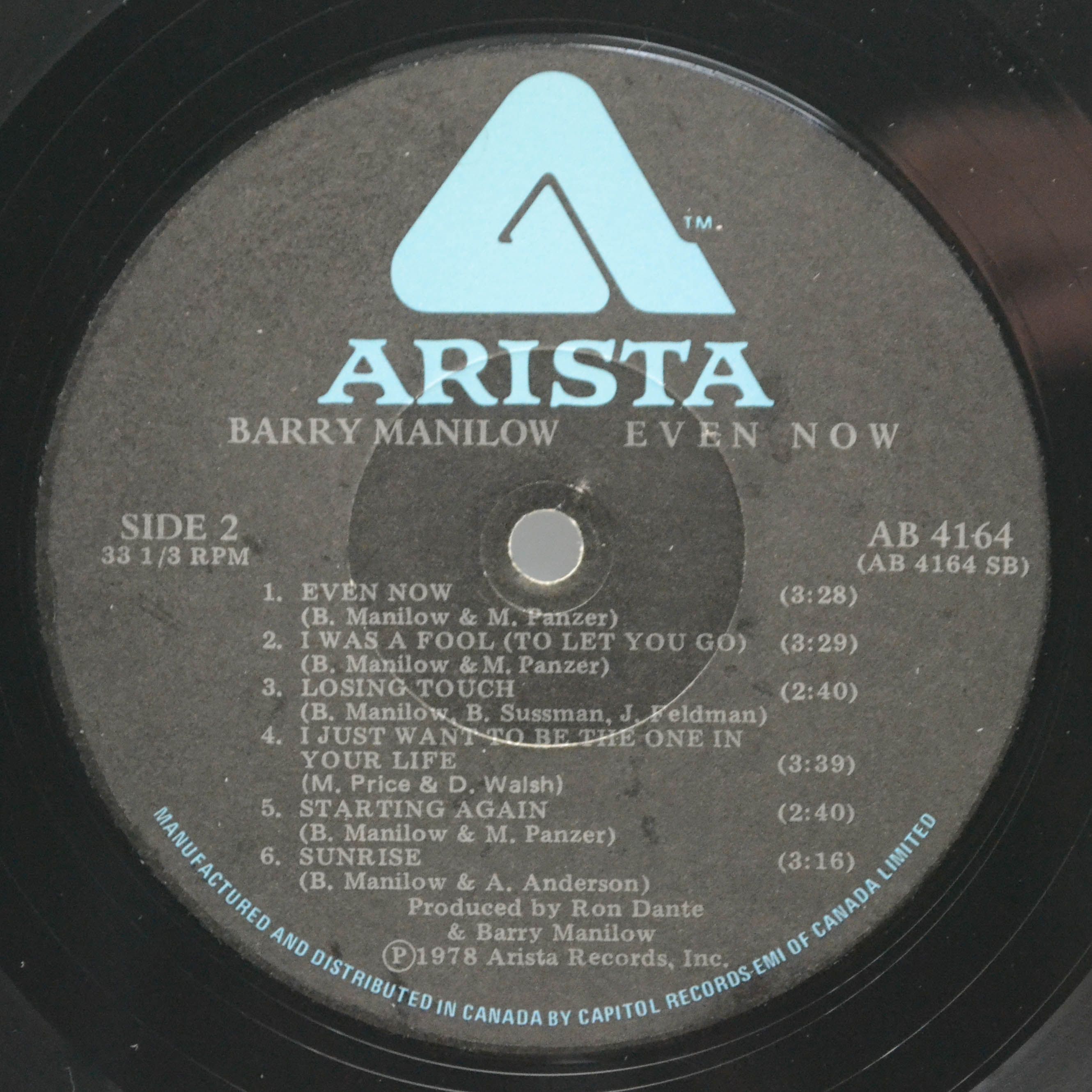 Barry Manilow — Even Now, 1978