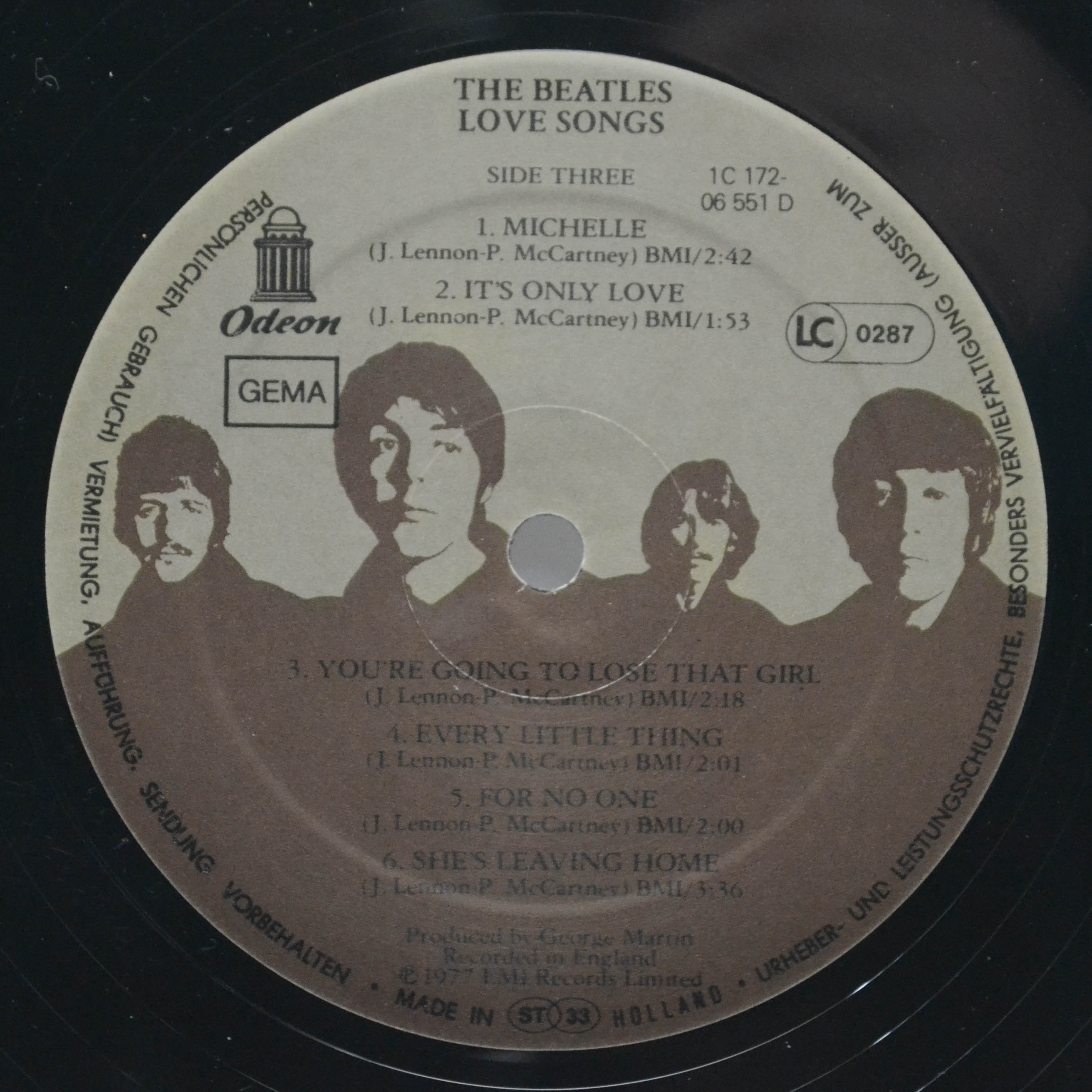Beatles — Love Songs (2LP), 1977