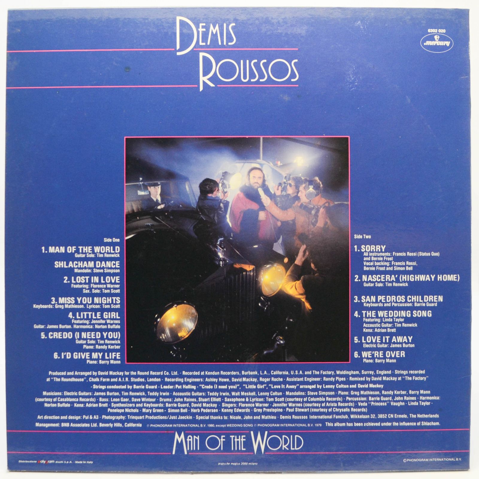 Demis Roussos — Man Of The World, 1980