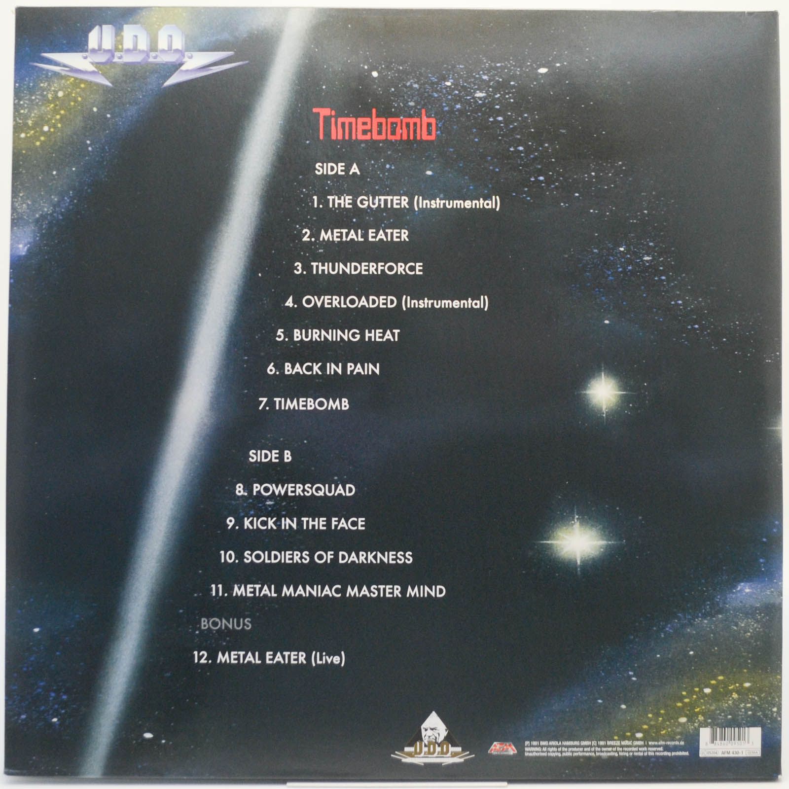 U.D.O. — Timebomb, 1991