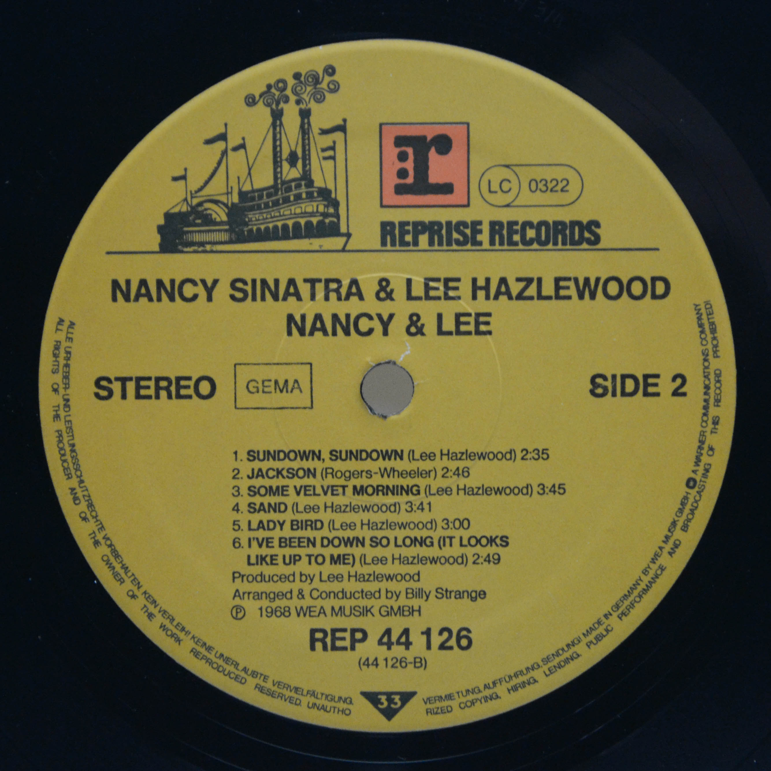 Виниловая пластинка Nancy Sinatra & Lee Hazlewood — Nancy & Lee, 1968