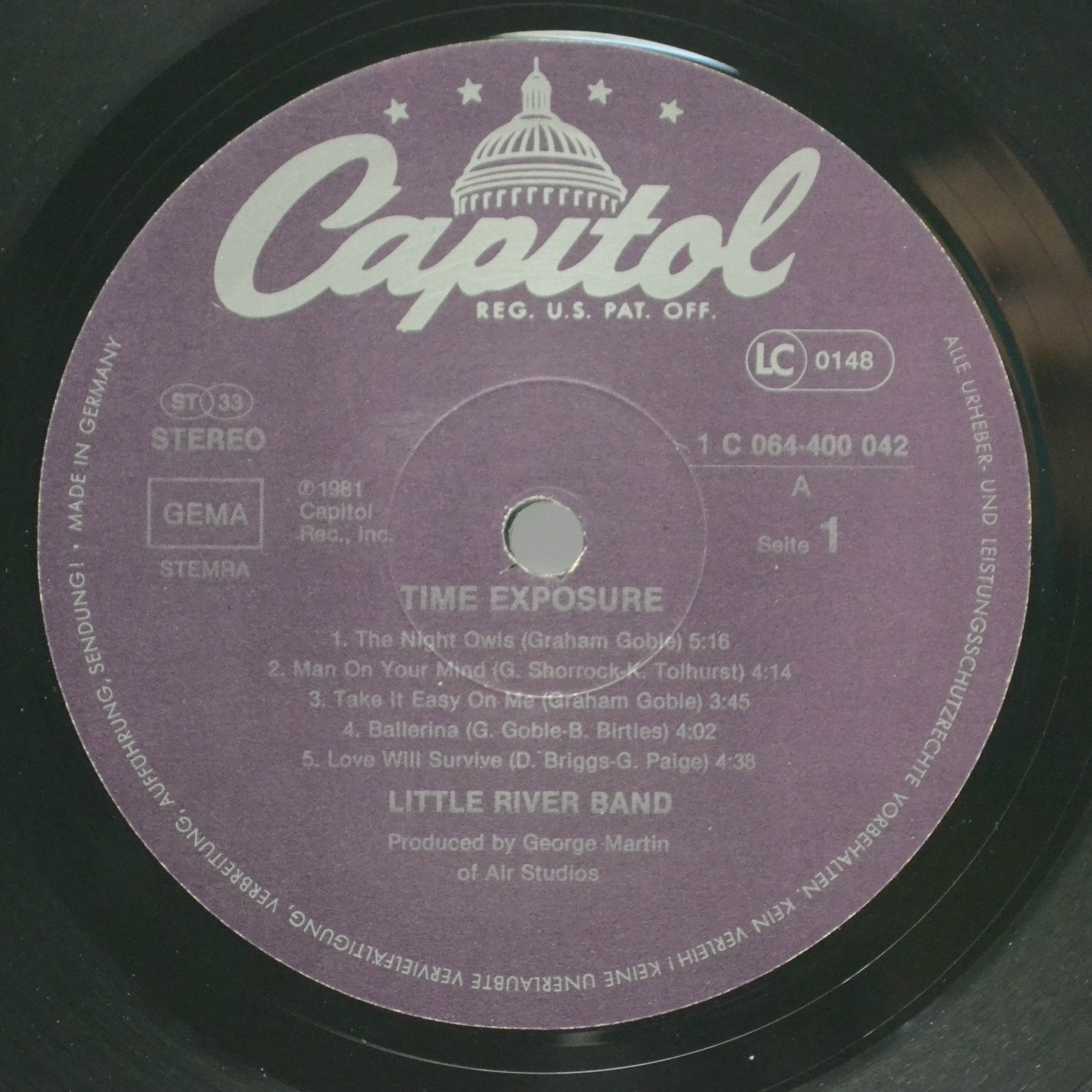 Виниловая пластинка Little River Band — Time Exposure, 1981