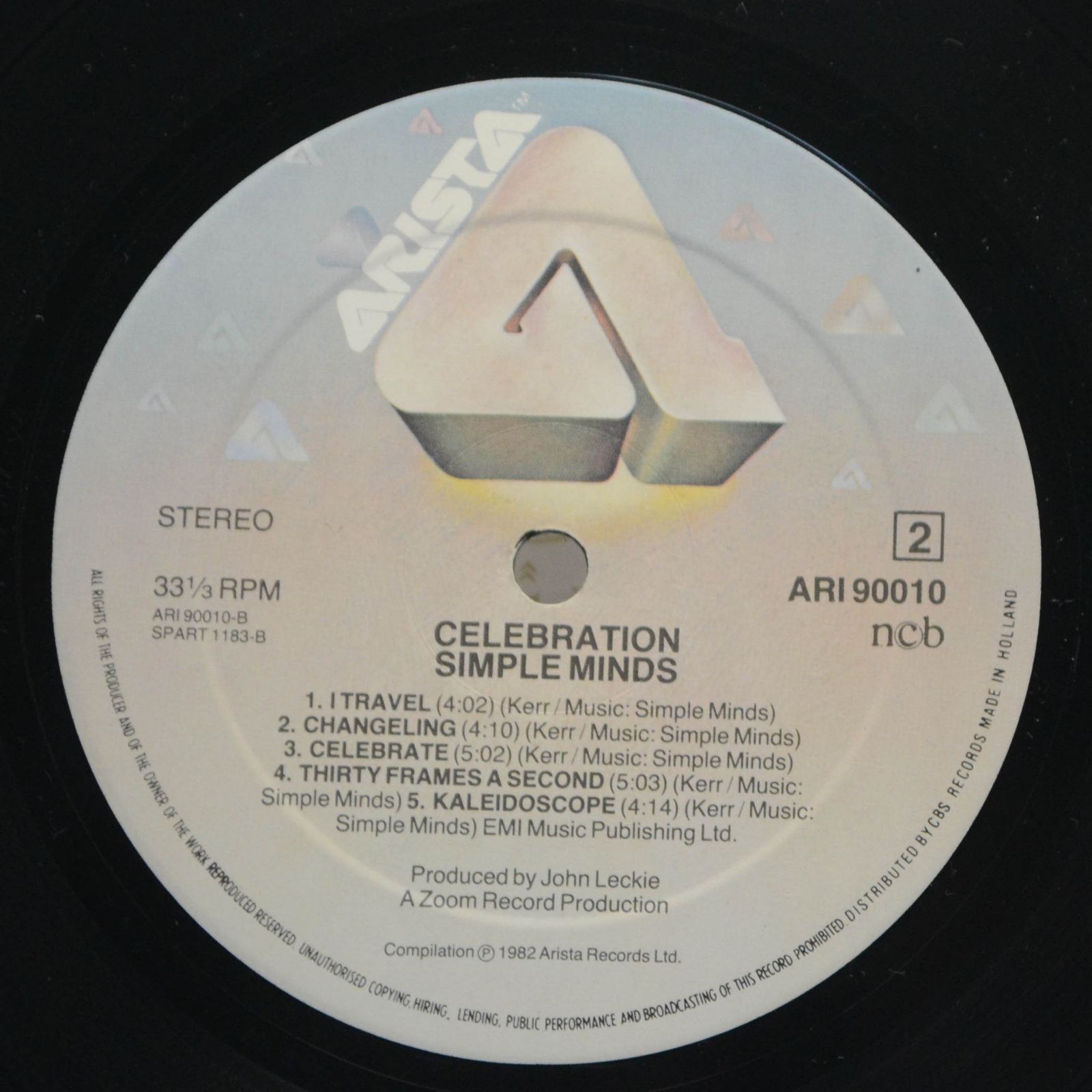 Simple Minds — Celebration, 1982