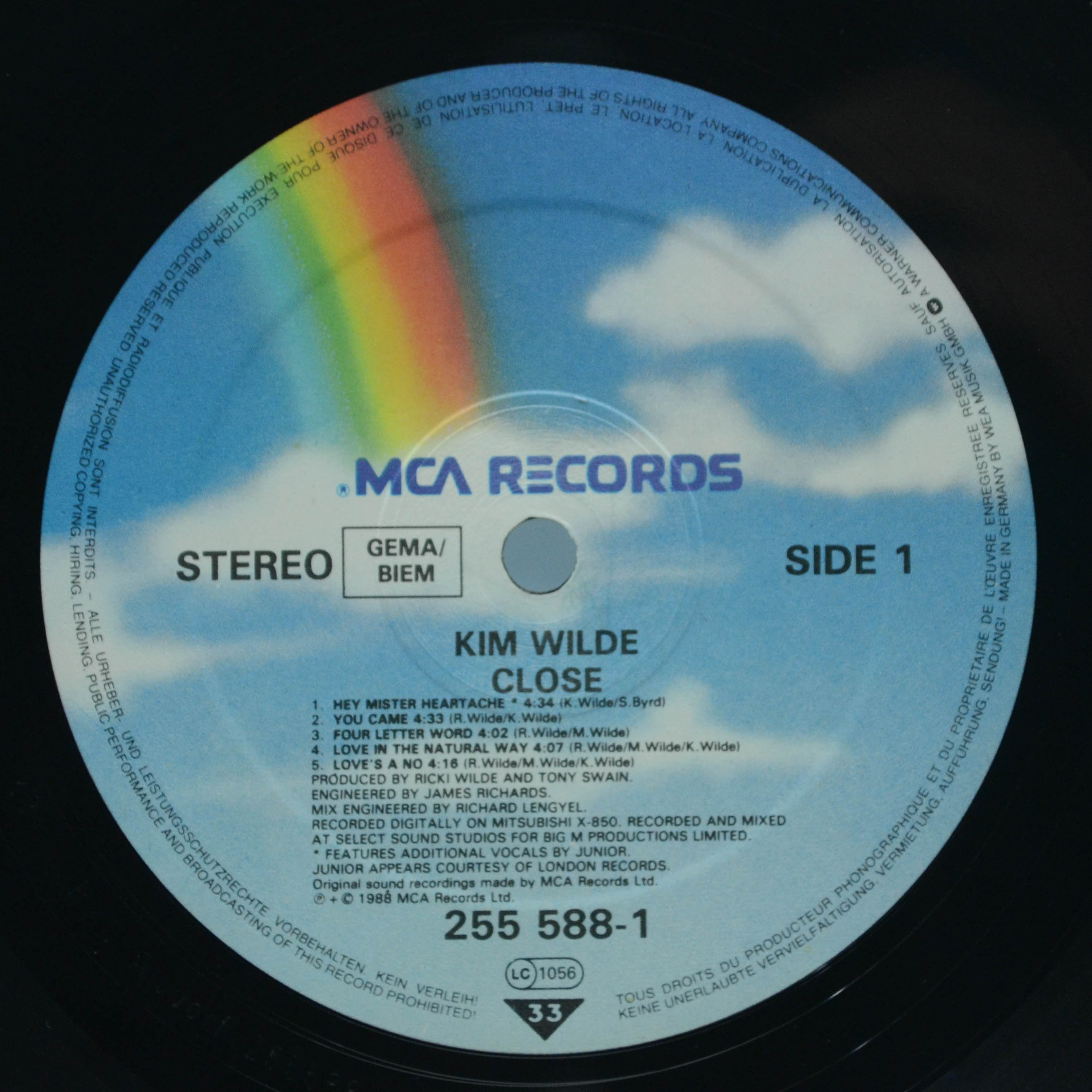 Kim Wilde — Close, 1988