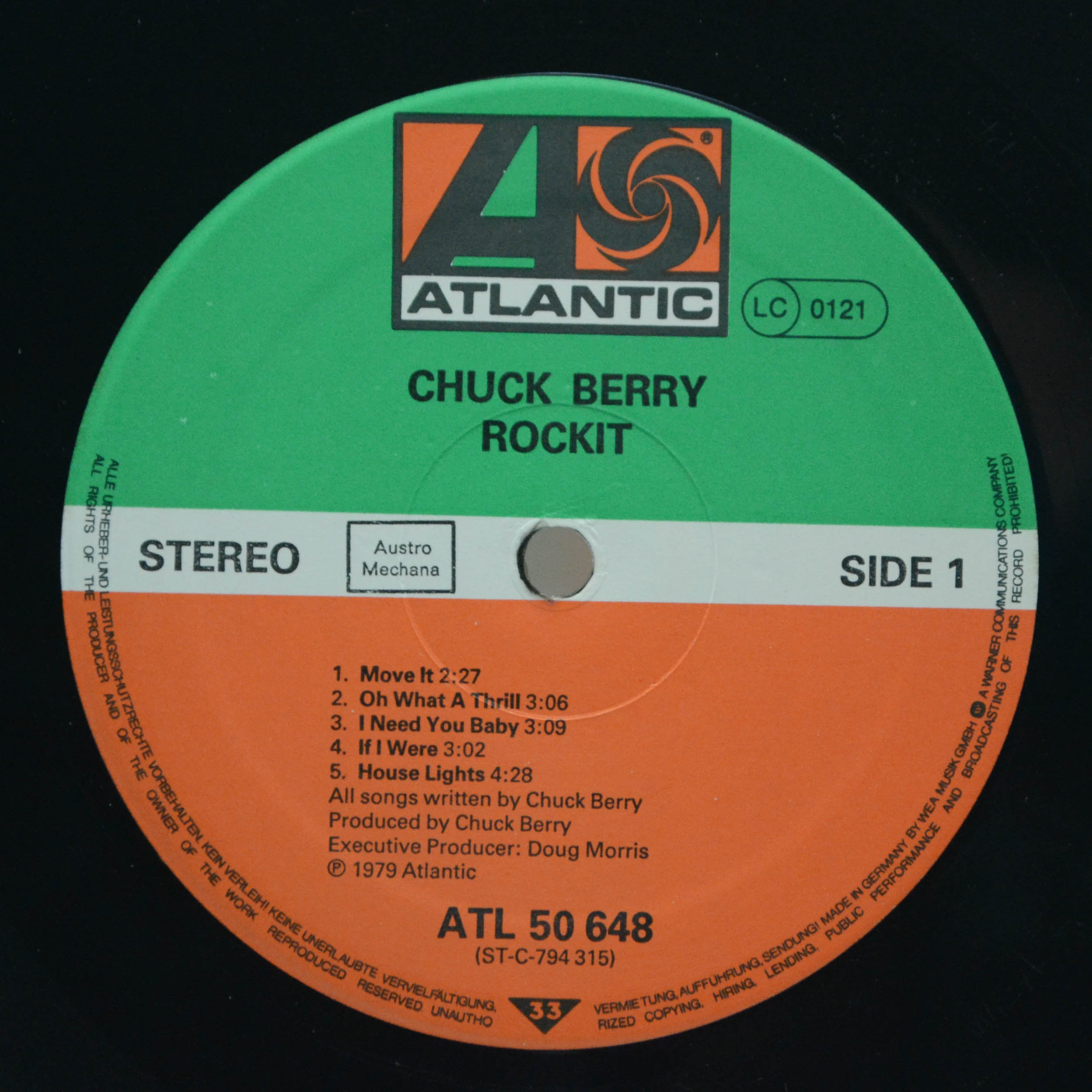 Виниловая пластинка Chuck Berry — Rockit, 1979