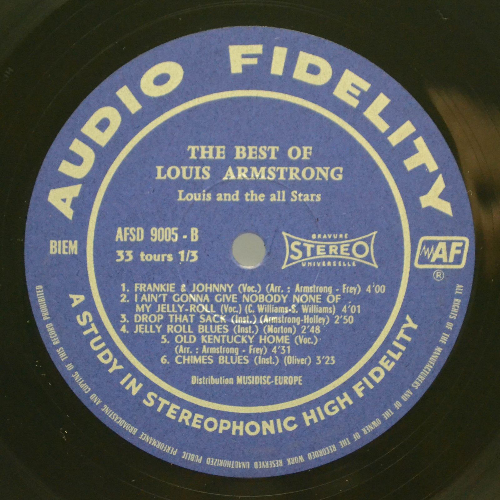 Louis And The All Stars — The Best Of Louis Armstrong, 1970