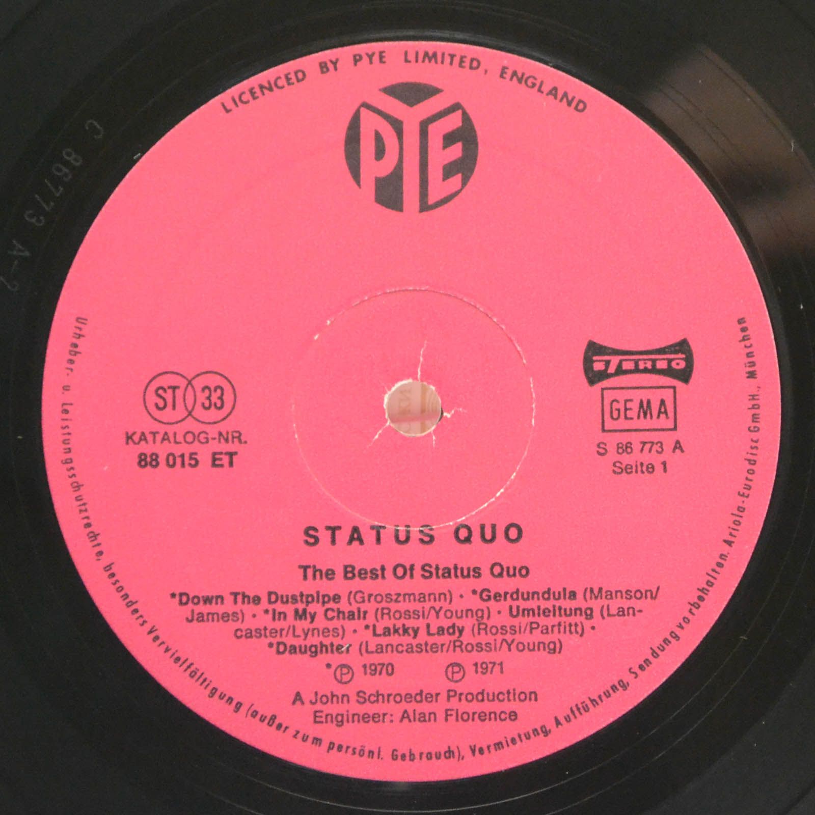 Status Quo — The Best Of Status Quo, 1971