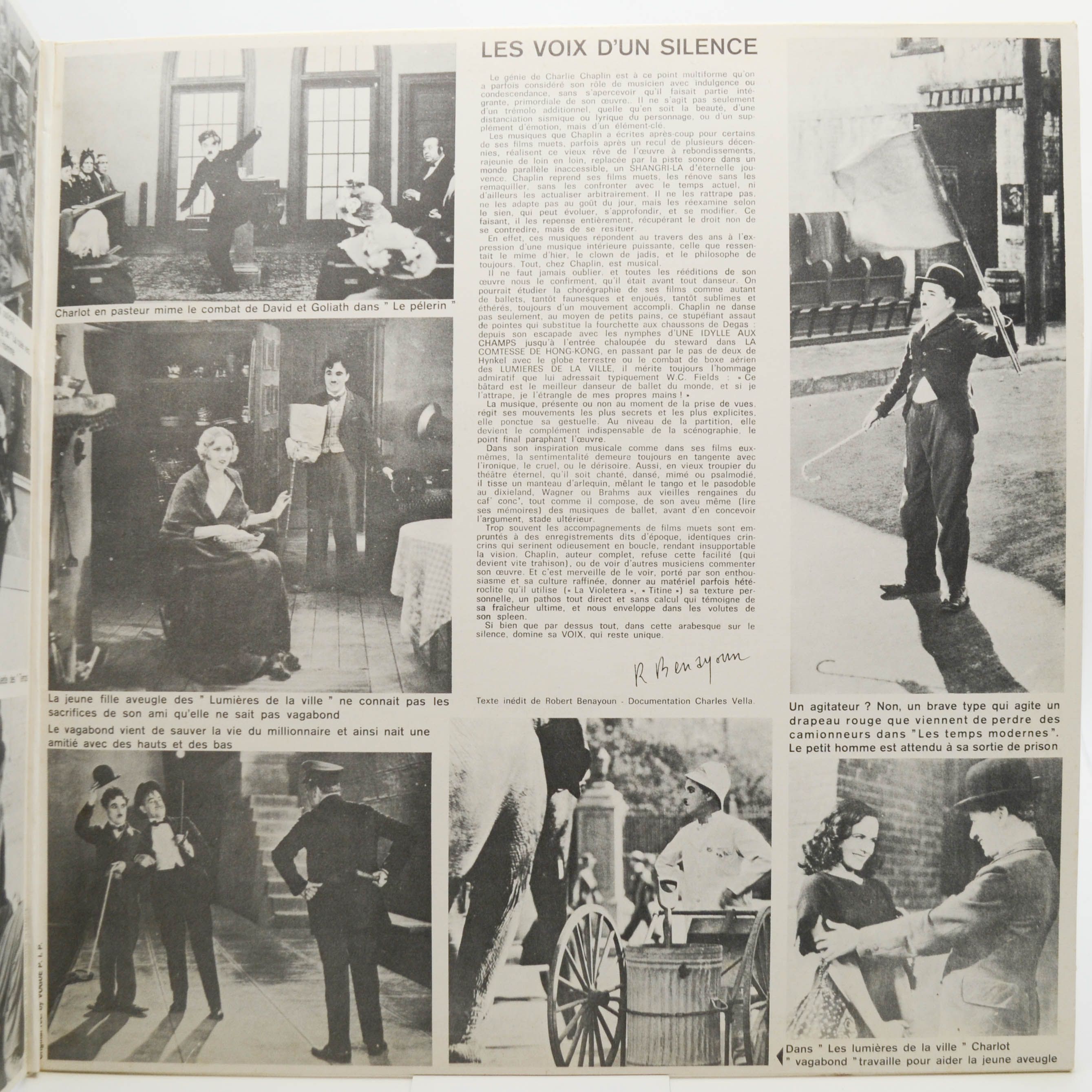 Charlie Chaplin - Michel Villard — Les Musiques Des Films De Charlie Chaplin (1-st, France), 1972