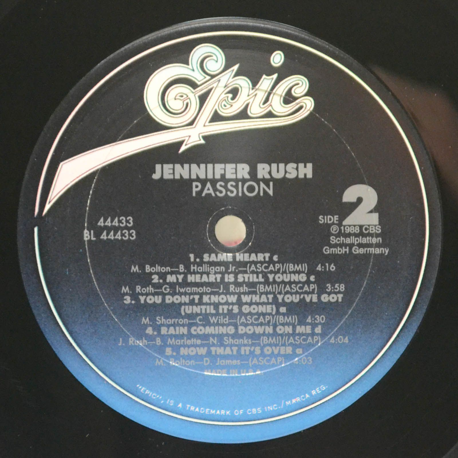Jennifer Rush — Passion, 1988