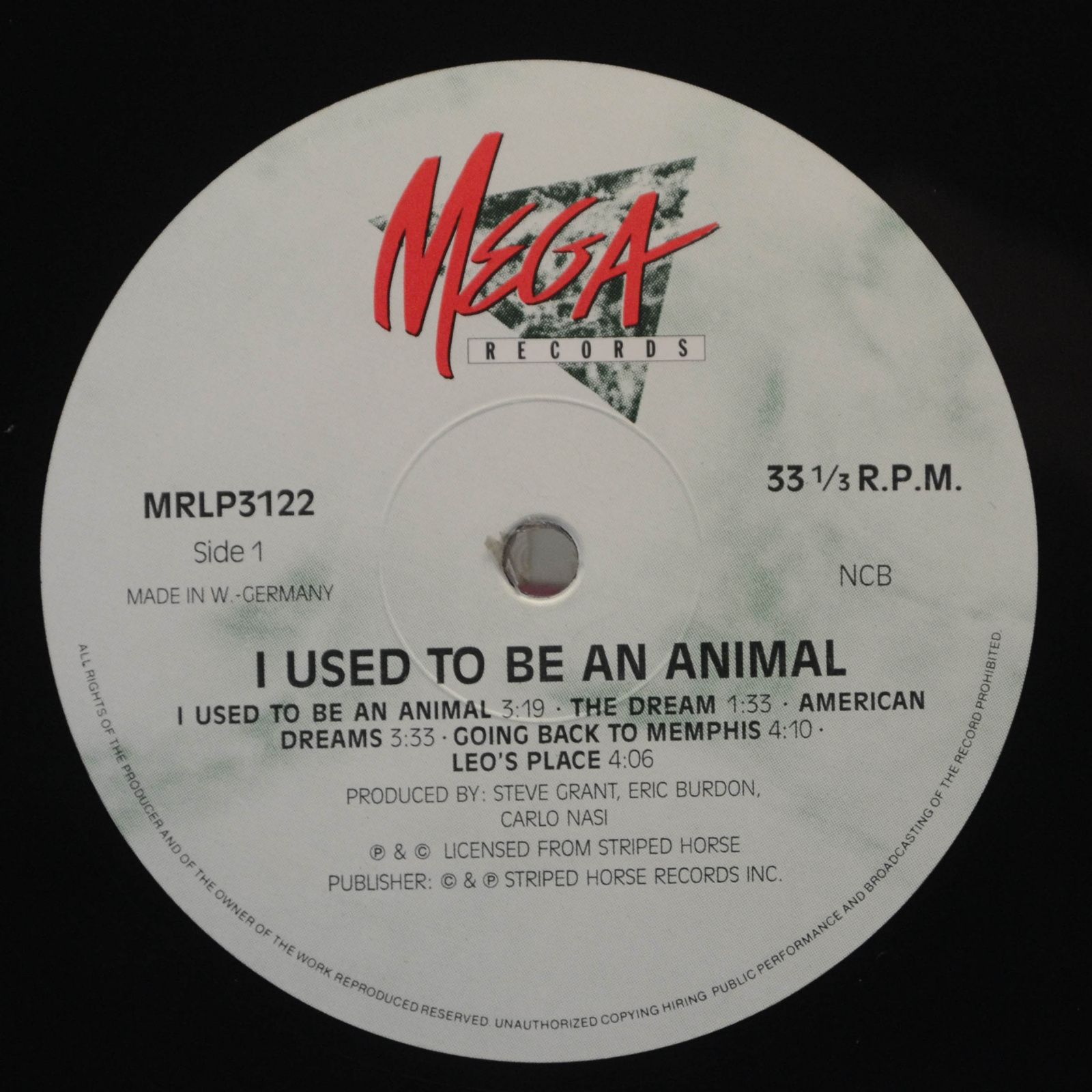 Eric Burdon — I Used To Be An Animal, 1988