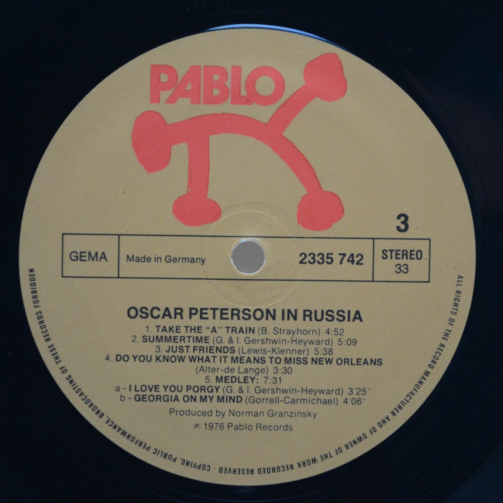 Oscar Peterson — Oscar Peterson In Russia (2LP), 1976