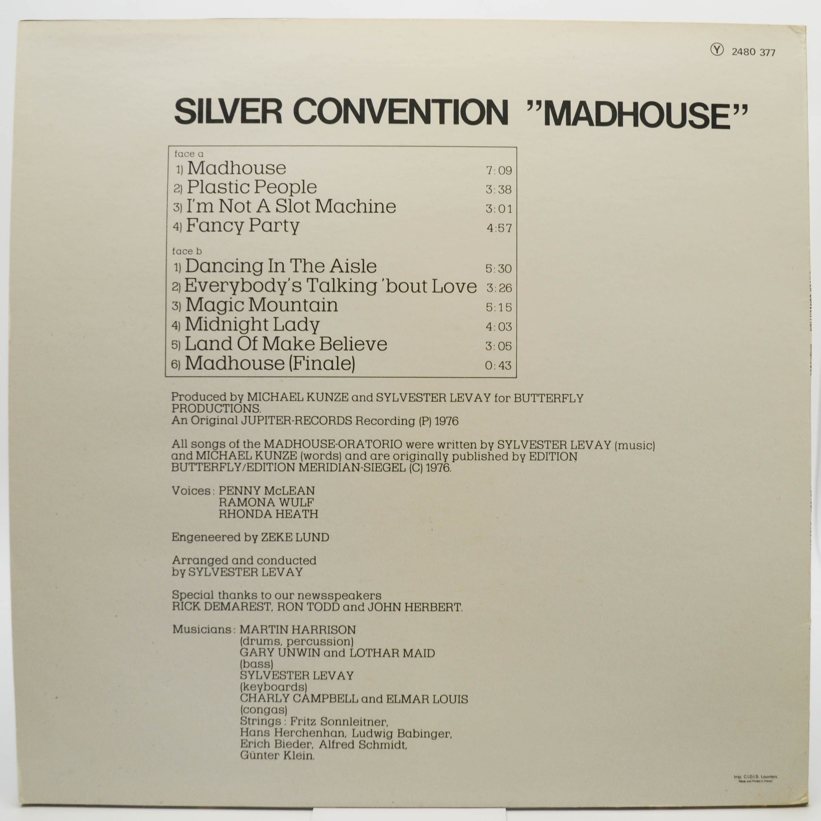 Silver Convention — Madhouse, 1976