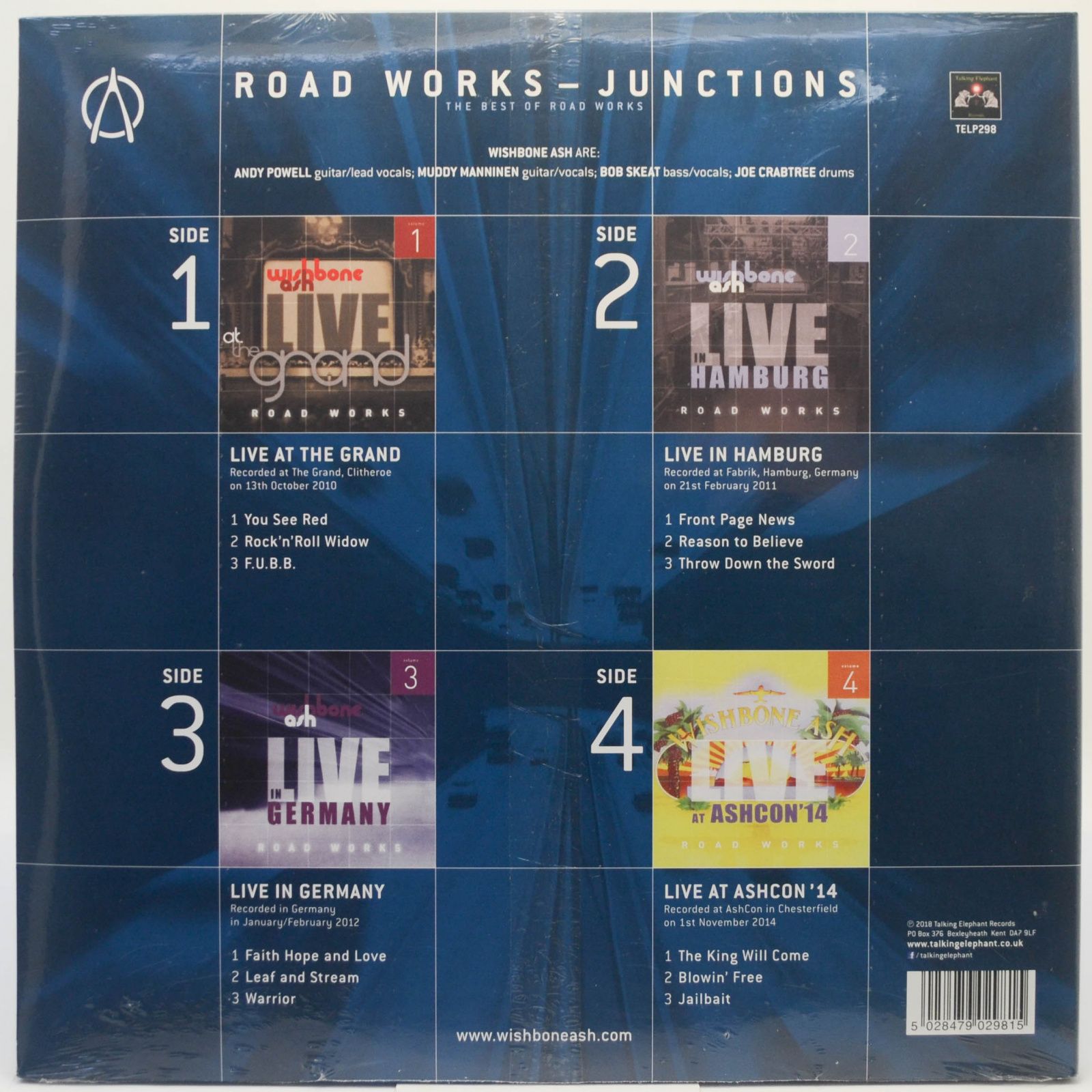 Wishbone Ash — Road Works - Junctions The Best Of Road Works (2LP, UK), 2018