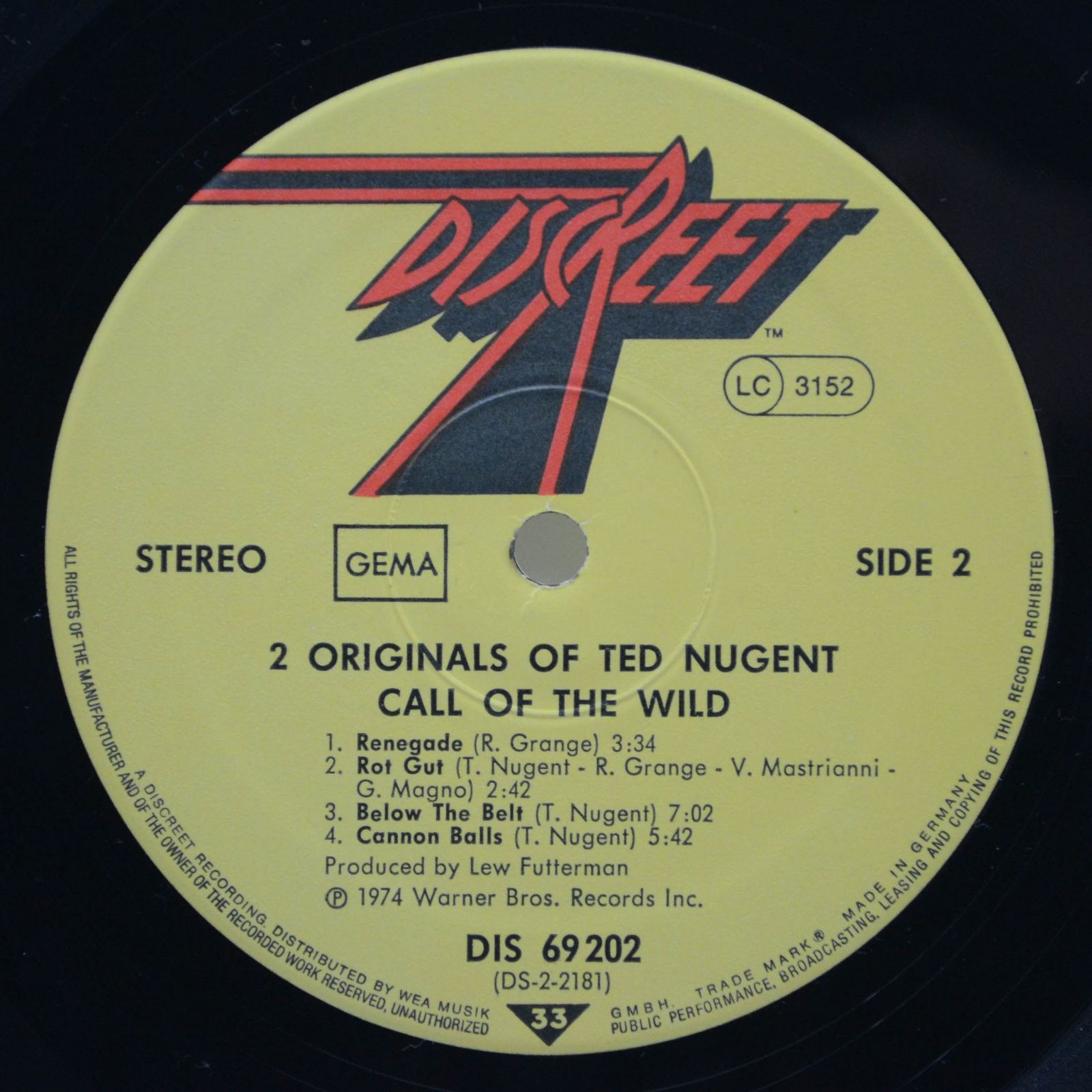 Ted Nugent — 2 Originals Of Ted Nugent (2LP), 1977