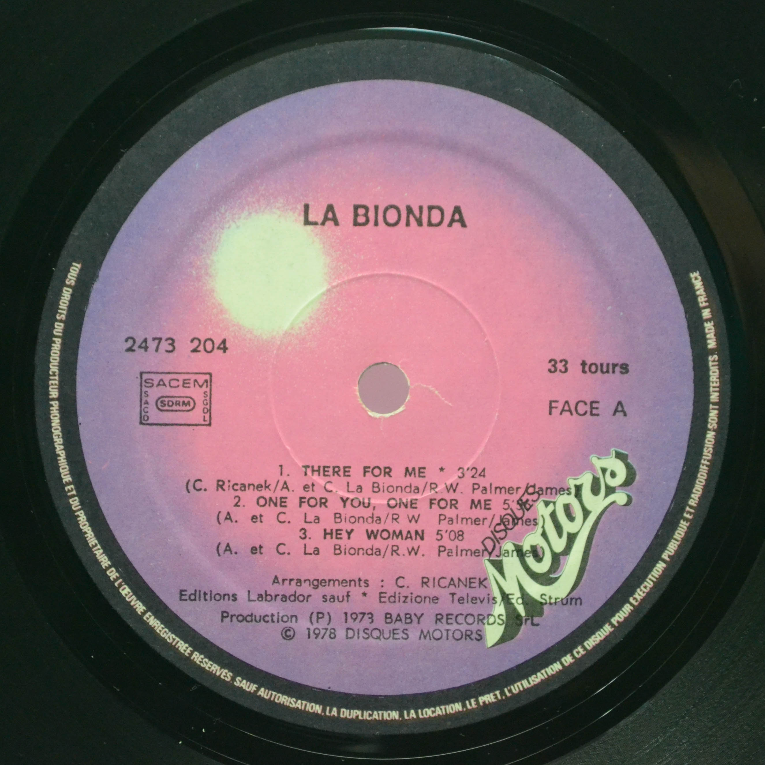 La Bionda — La Bionda, 1978