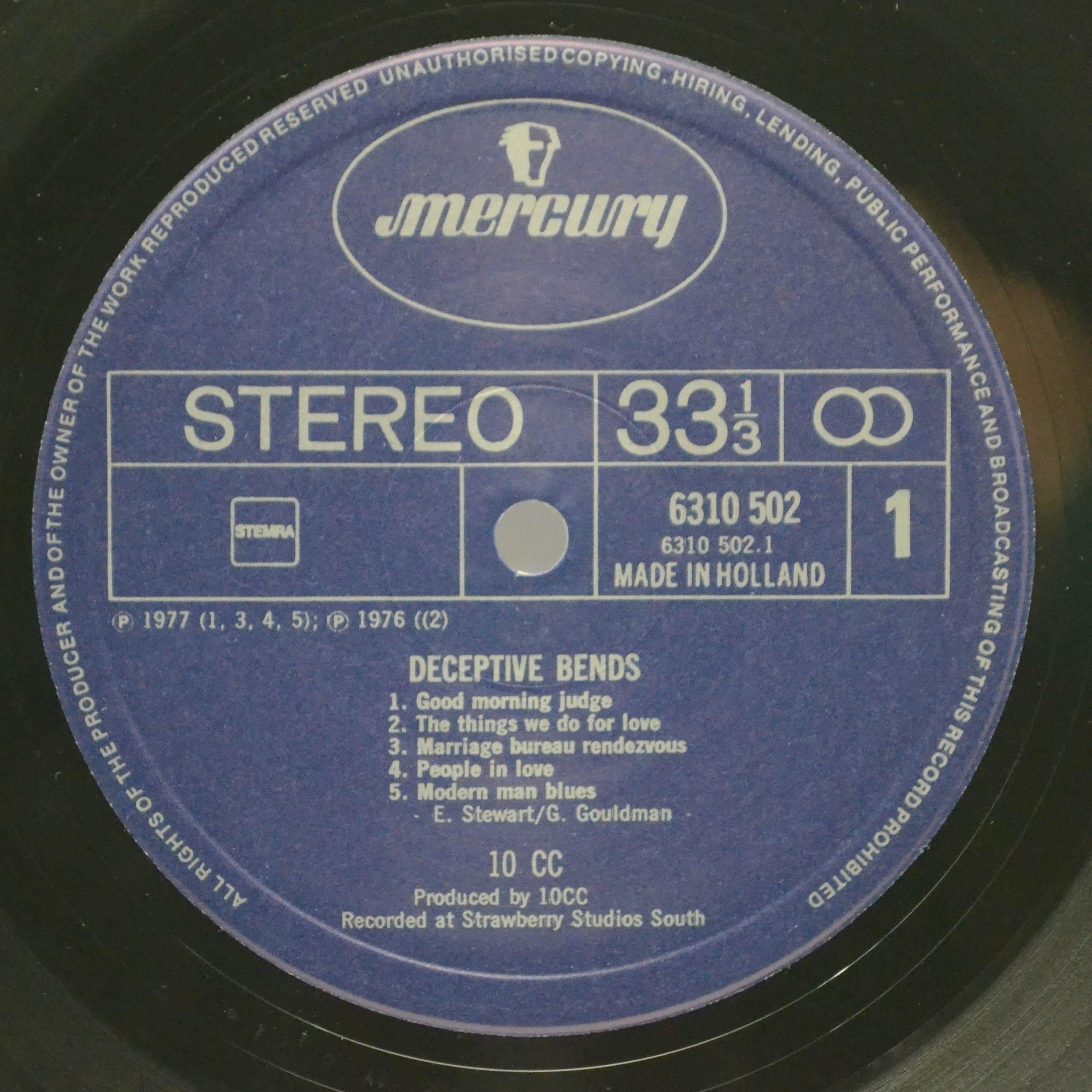 10cc — Deceptive Bends, 1977