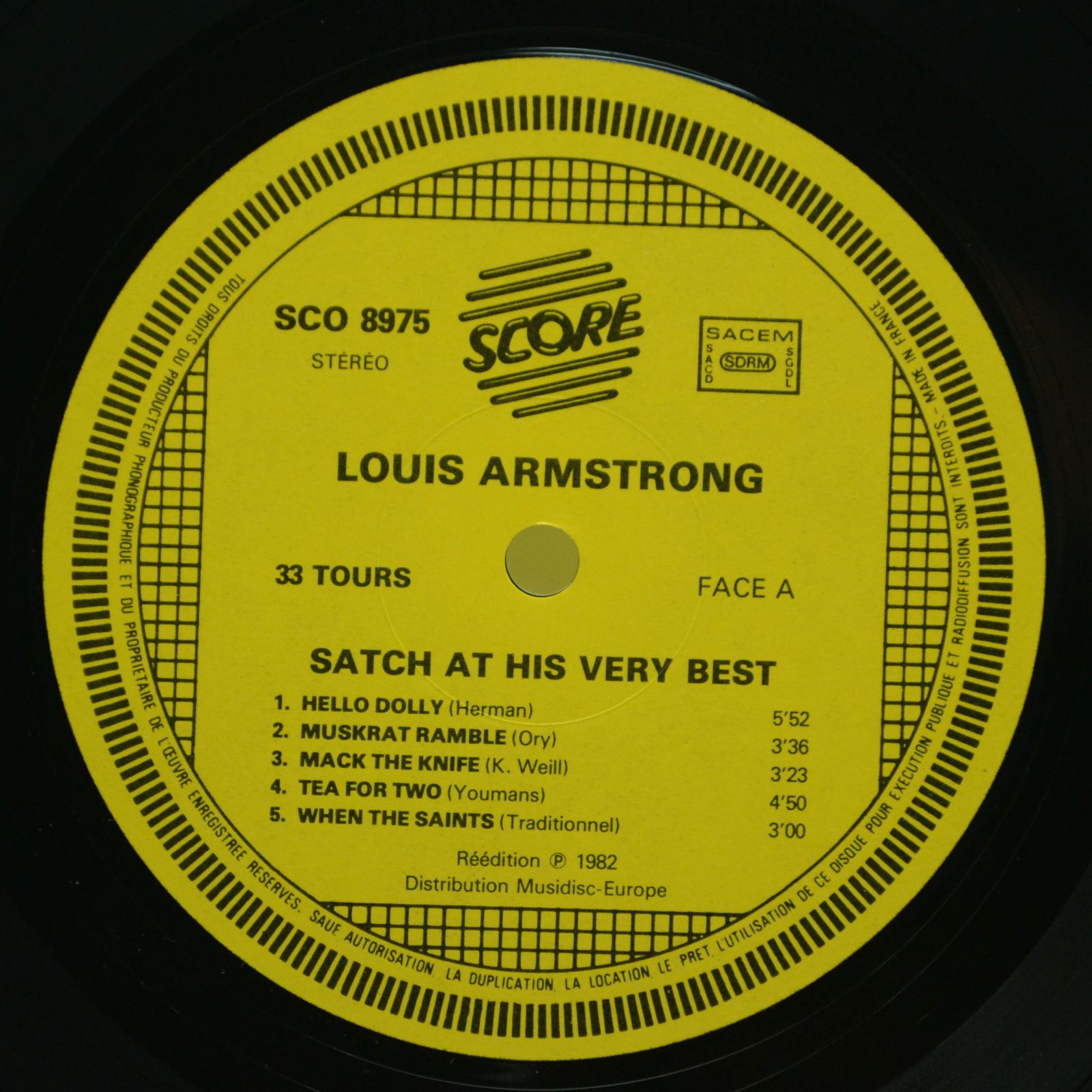 Louis Armstrong — Satch At His Very Best, 1982