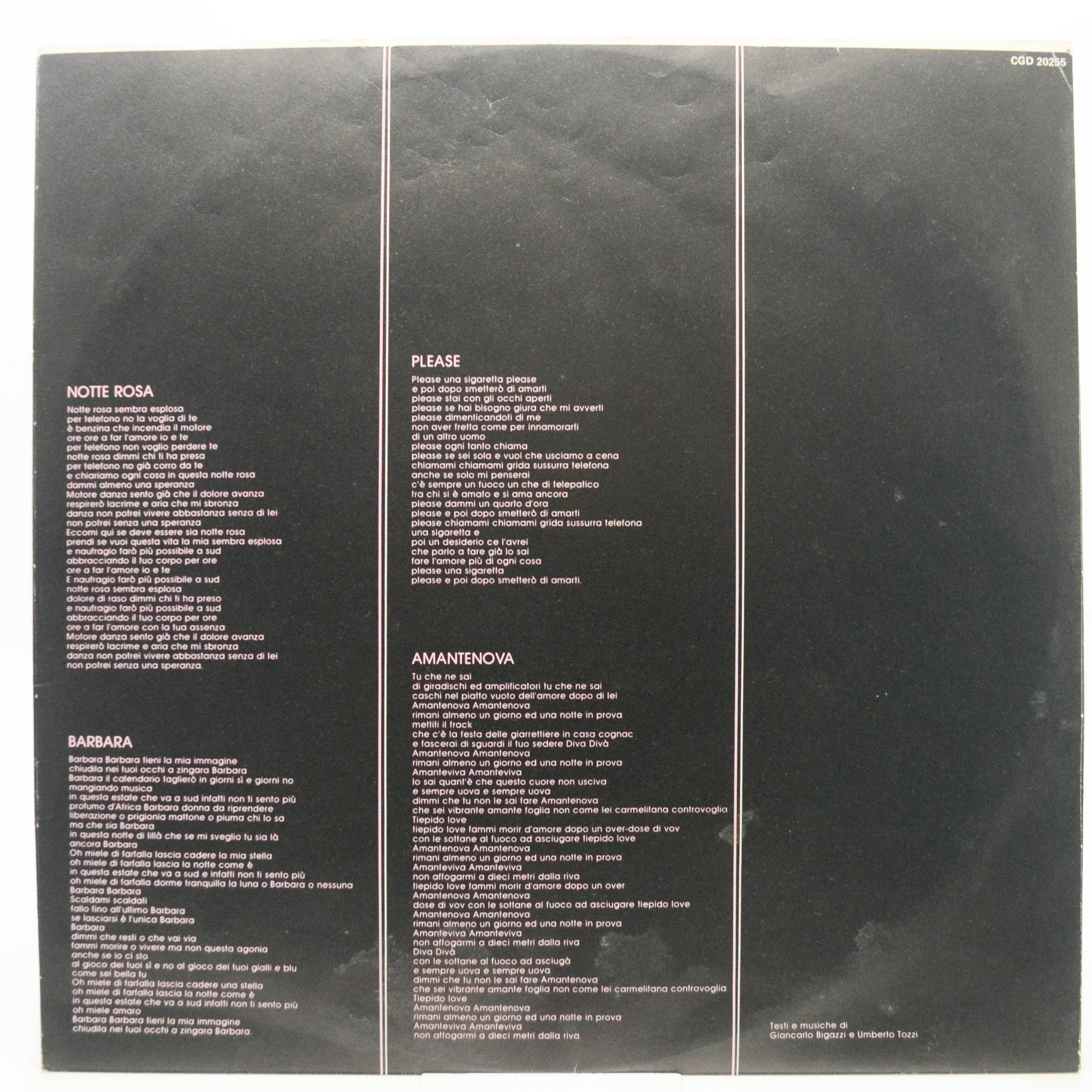 Umberto Tozzi — Notte Rosa (1-st, Italy), 1981