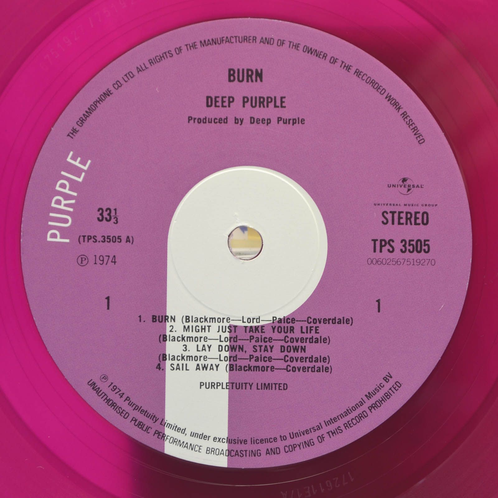 Deep Purple — Burn, 1974