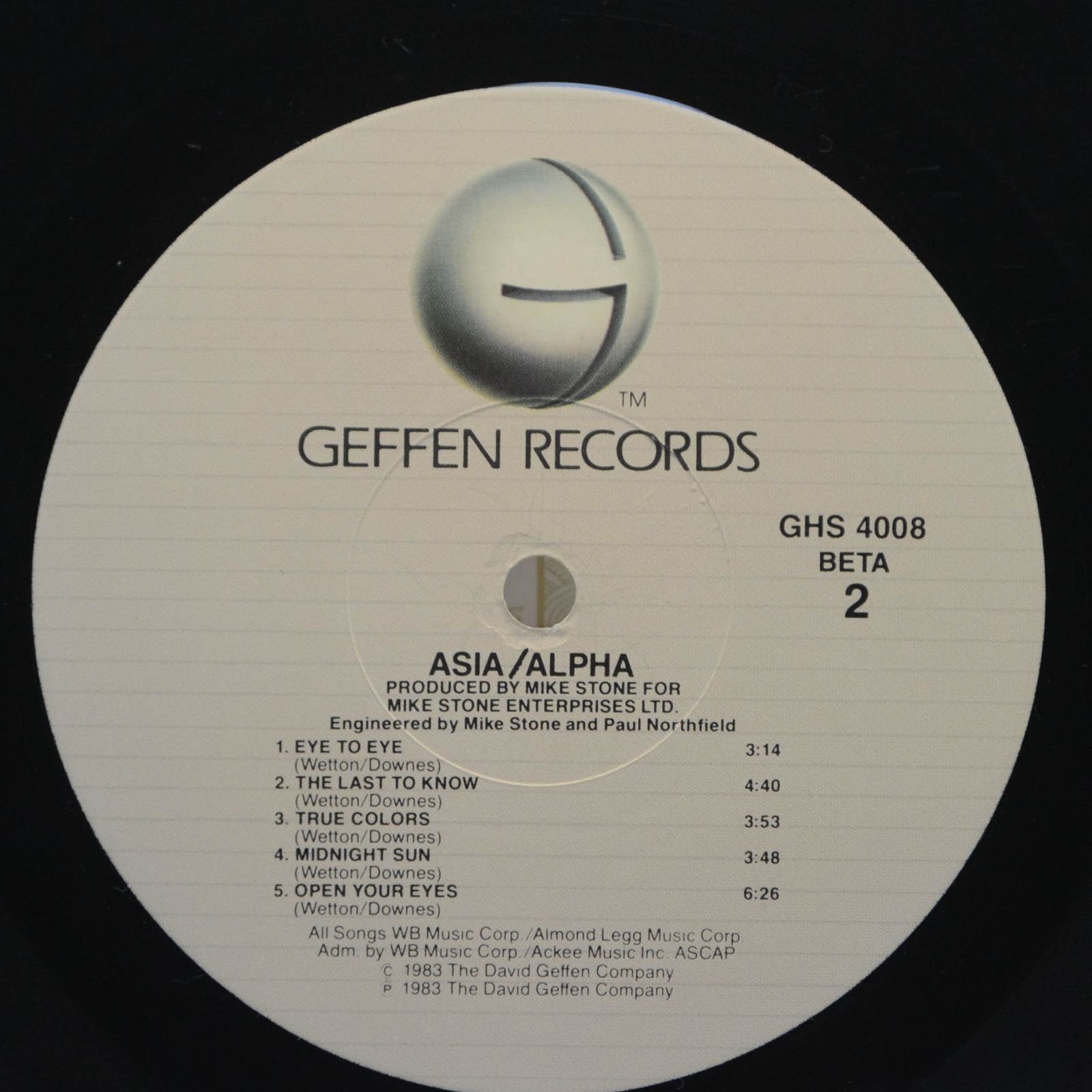 Asia — Alpha (USA), 1983