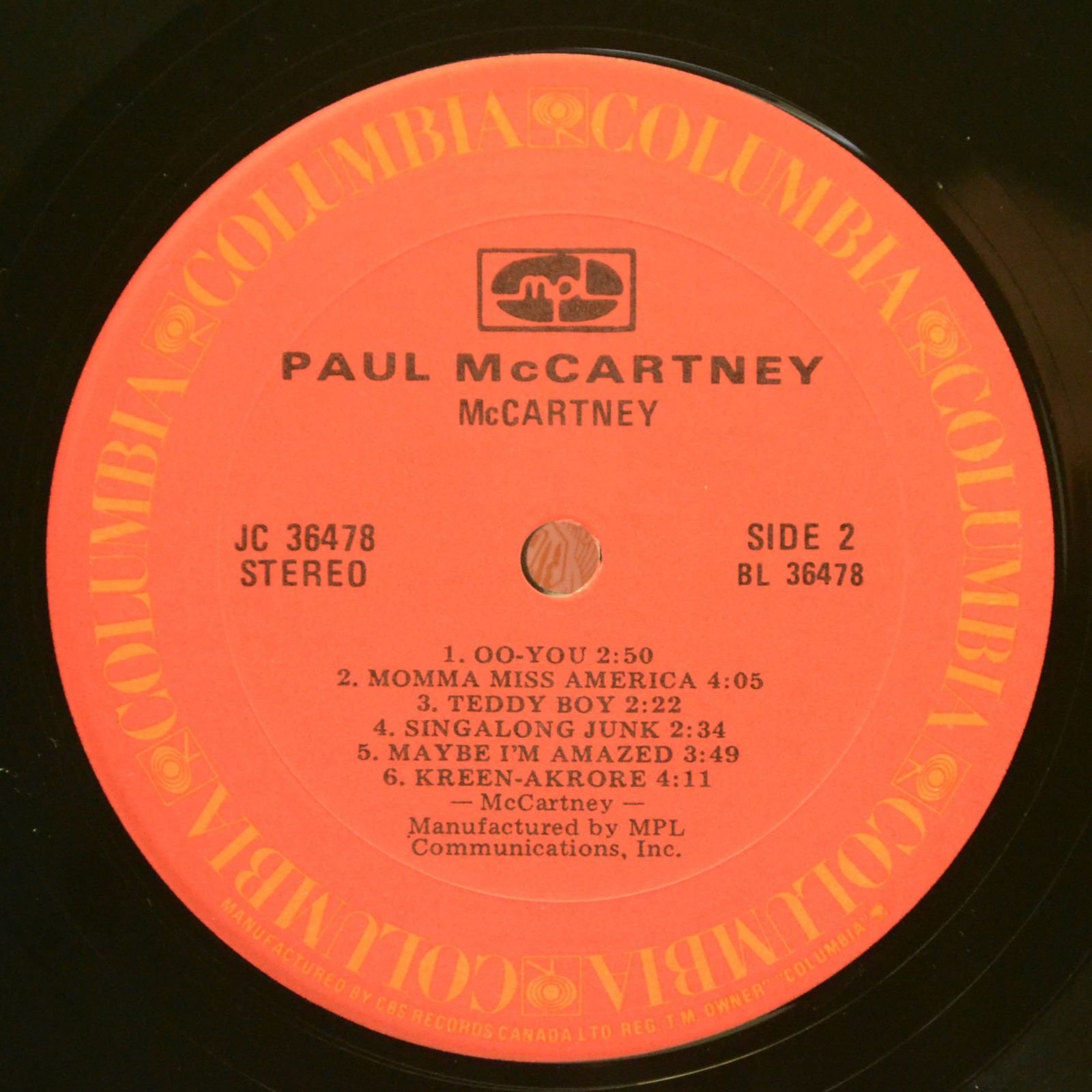 McCartney — McCartney, 1980