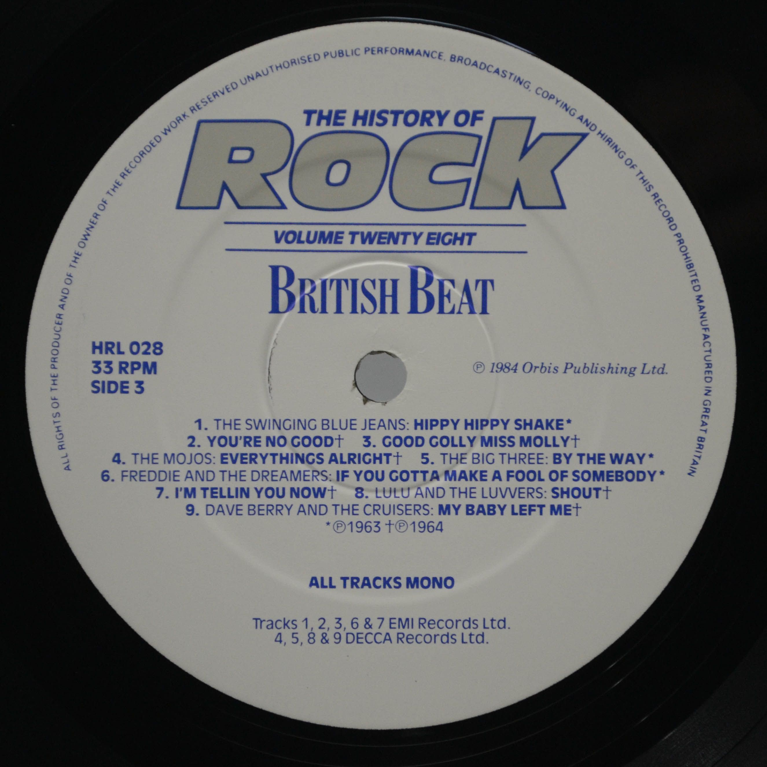 Animals / Various — The History Of Rock (Volume Twenty Eight) (2LP, UK), 1985