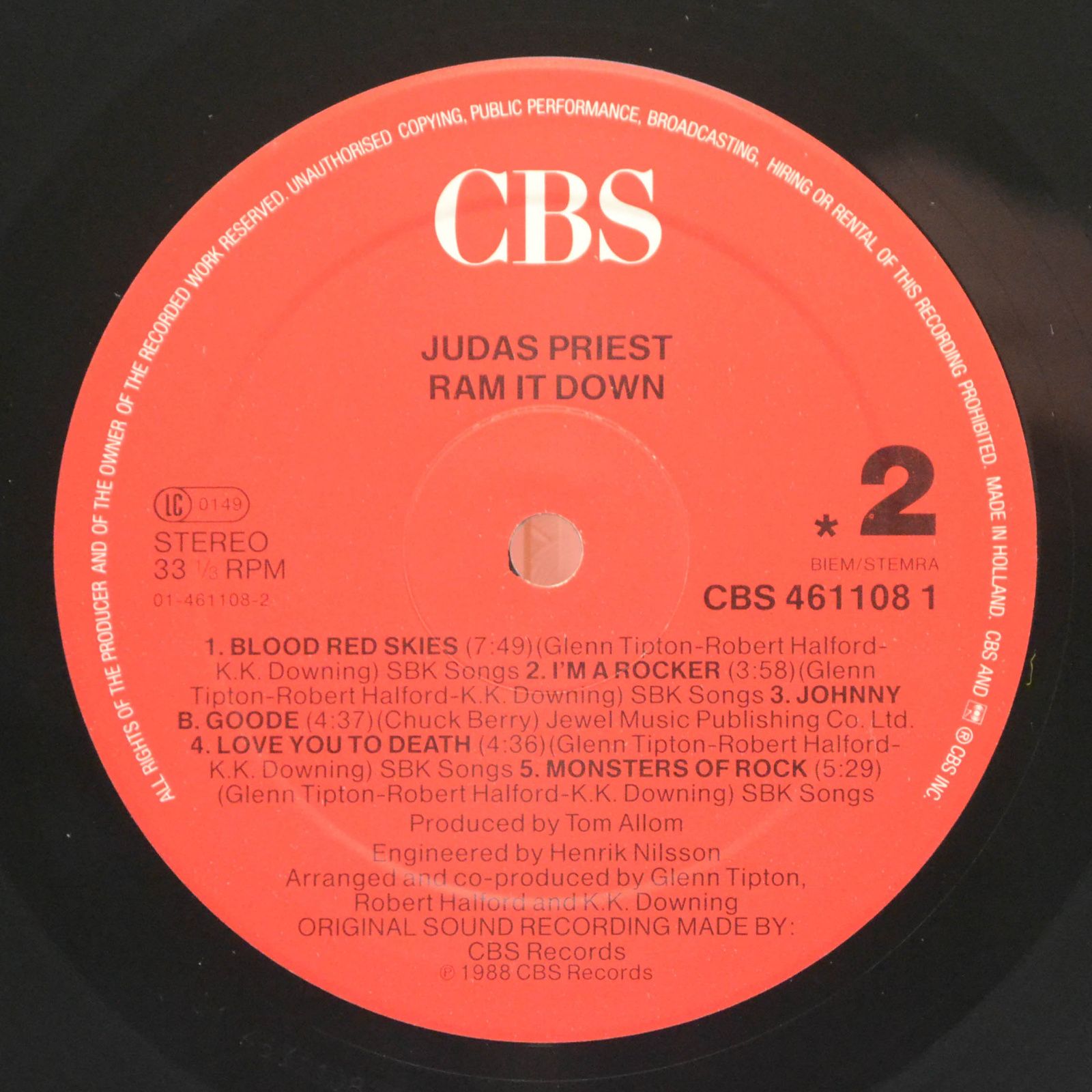 Judas Priest — Ram It Down, 1988
