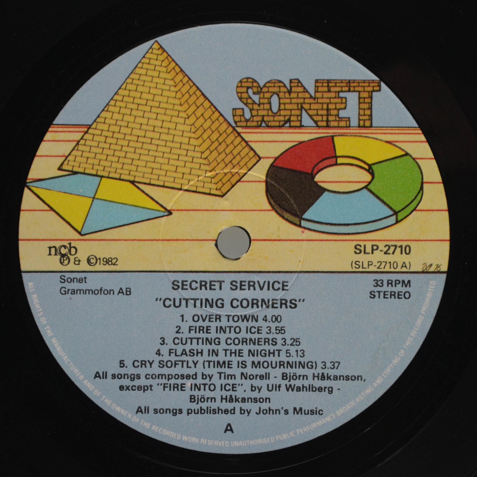 Secret Service — Cutting Corners (1-st, Sweden), 1982