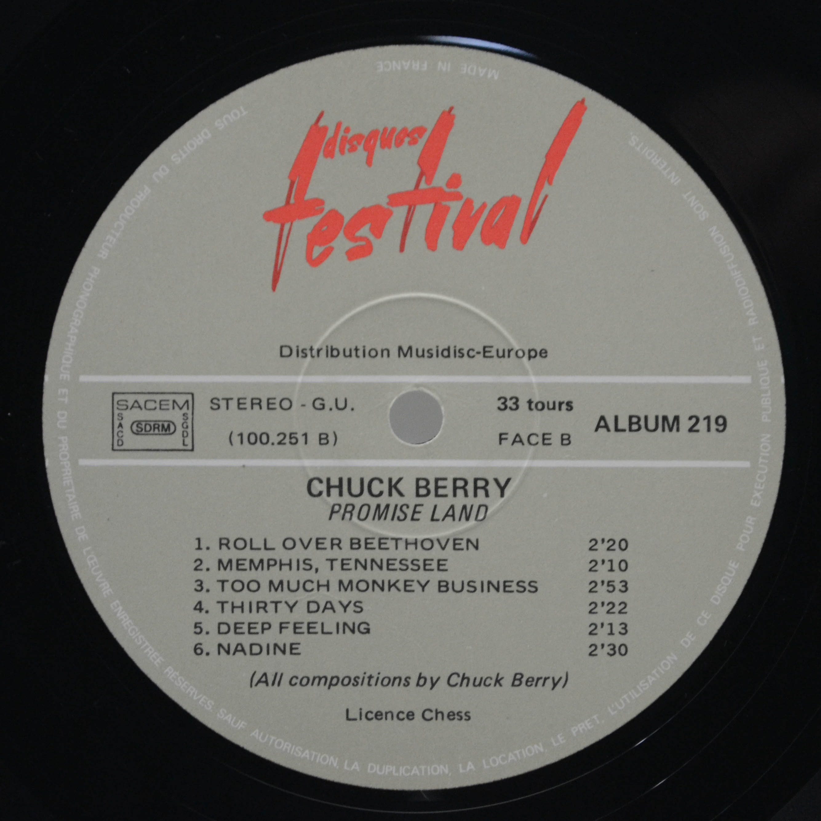 Chuck Berry — Promise Land (Terre Promise) (2LP), 1976