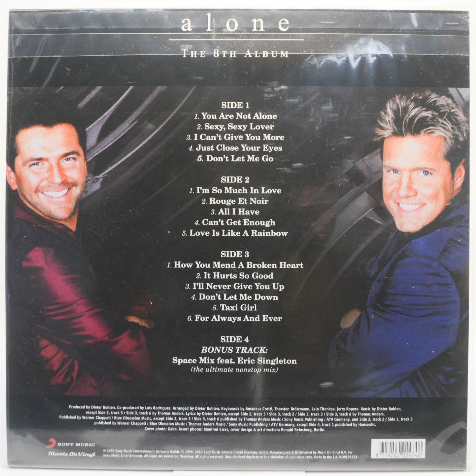 Modern Talking — Alone - The 8th Album (2LP), 1999