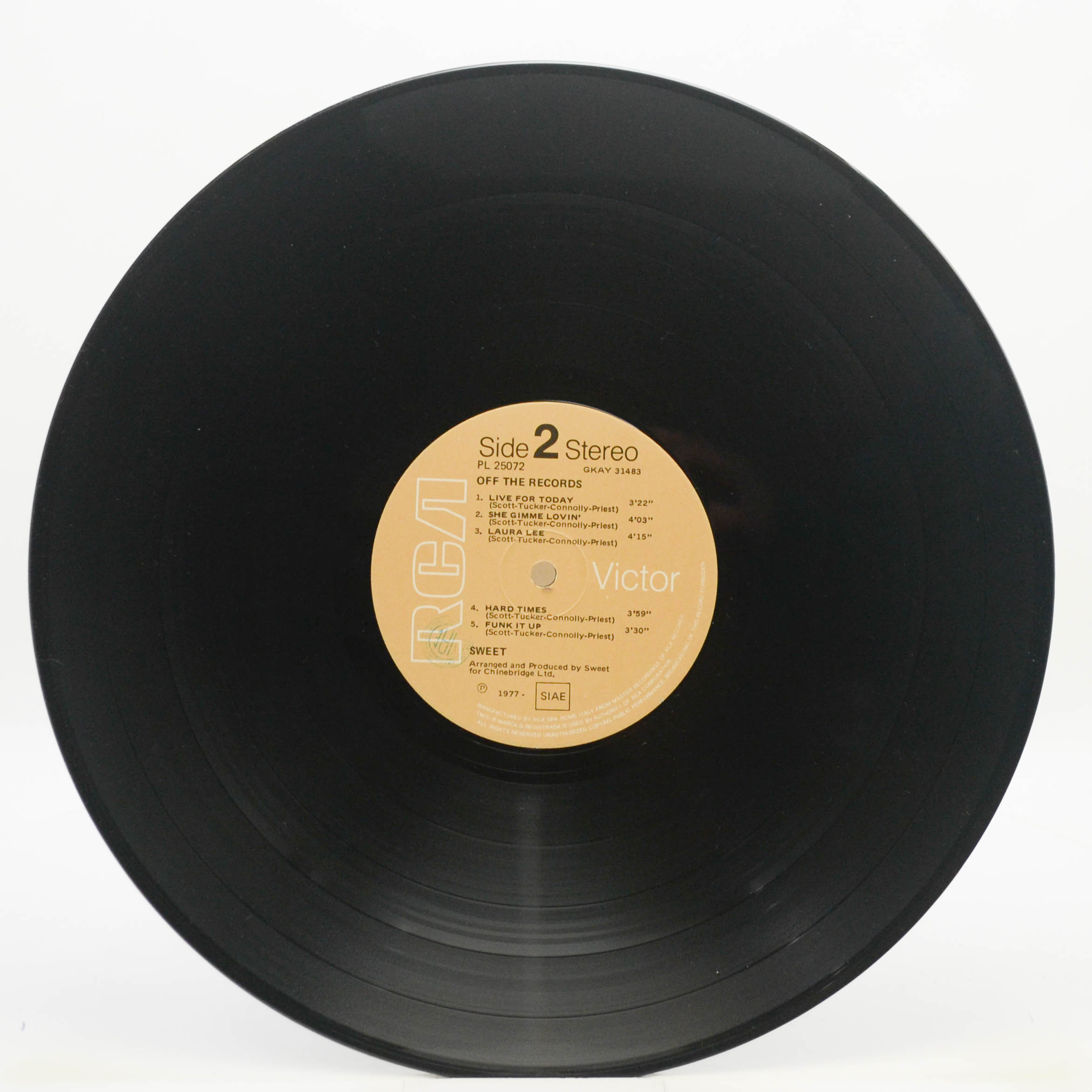 Виниловая пластинка Sweet — Off The Record, 1977