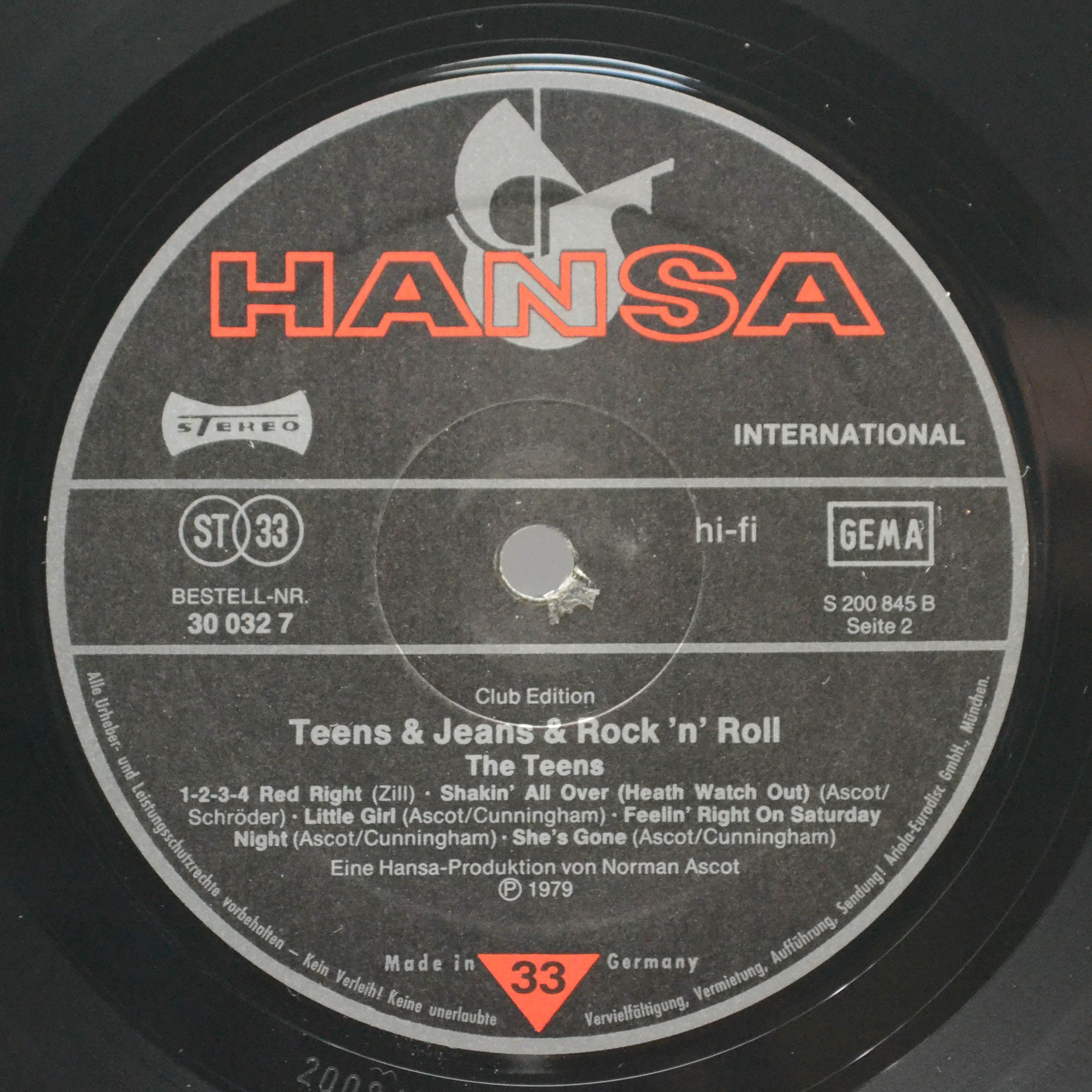 Teens — Teens & Jeans & Rock 'n' Roll, 1979