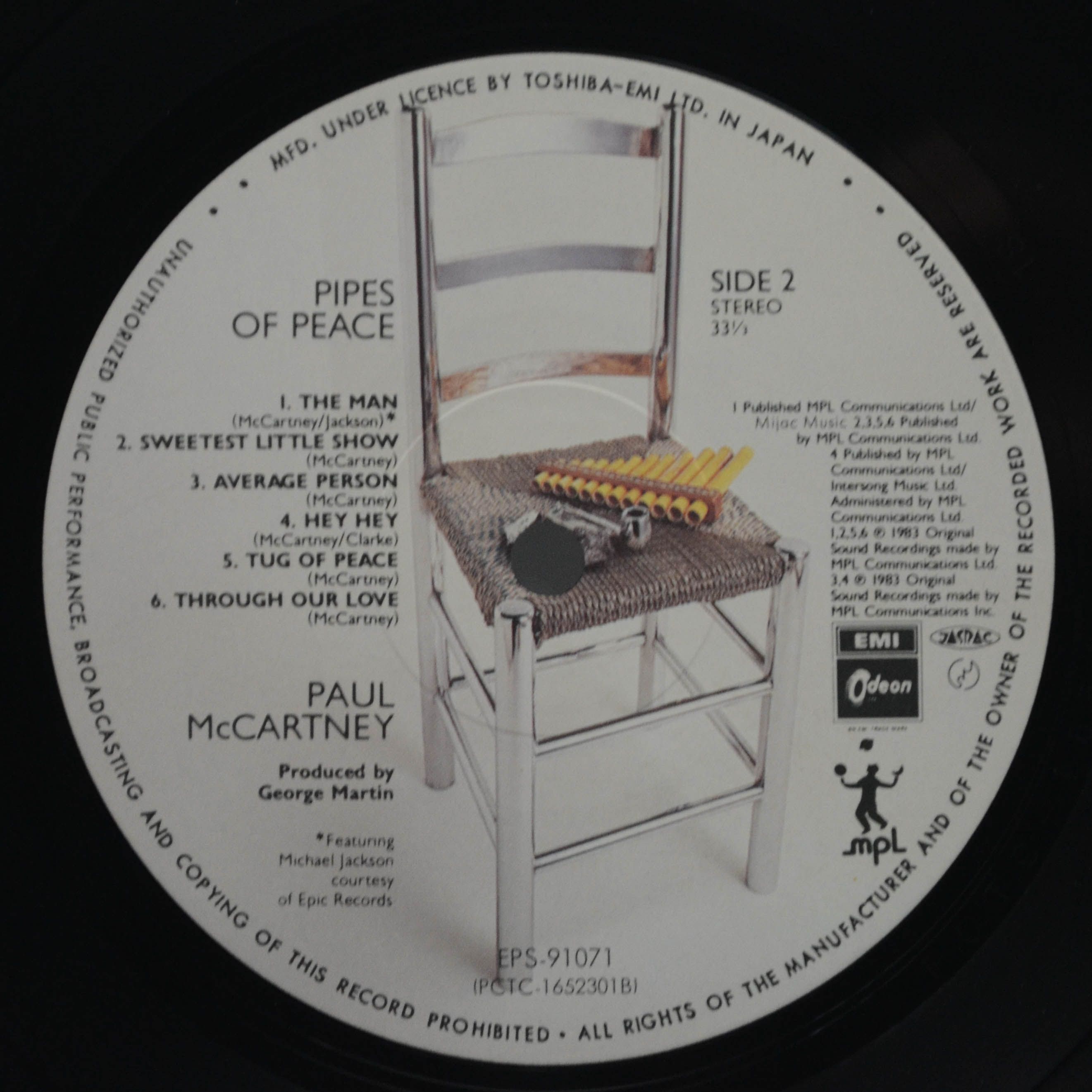 Paul McCartney — Pipes Of Peace, 1983