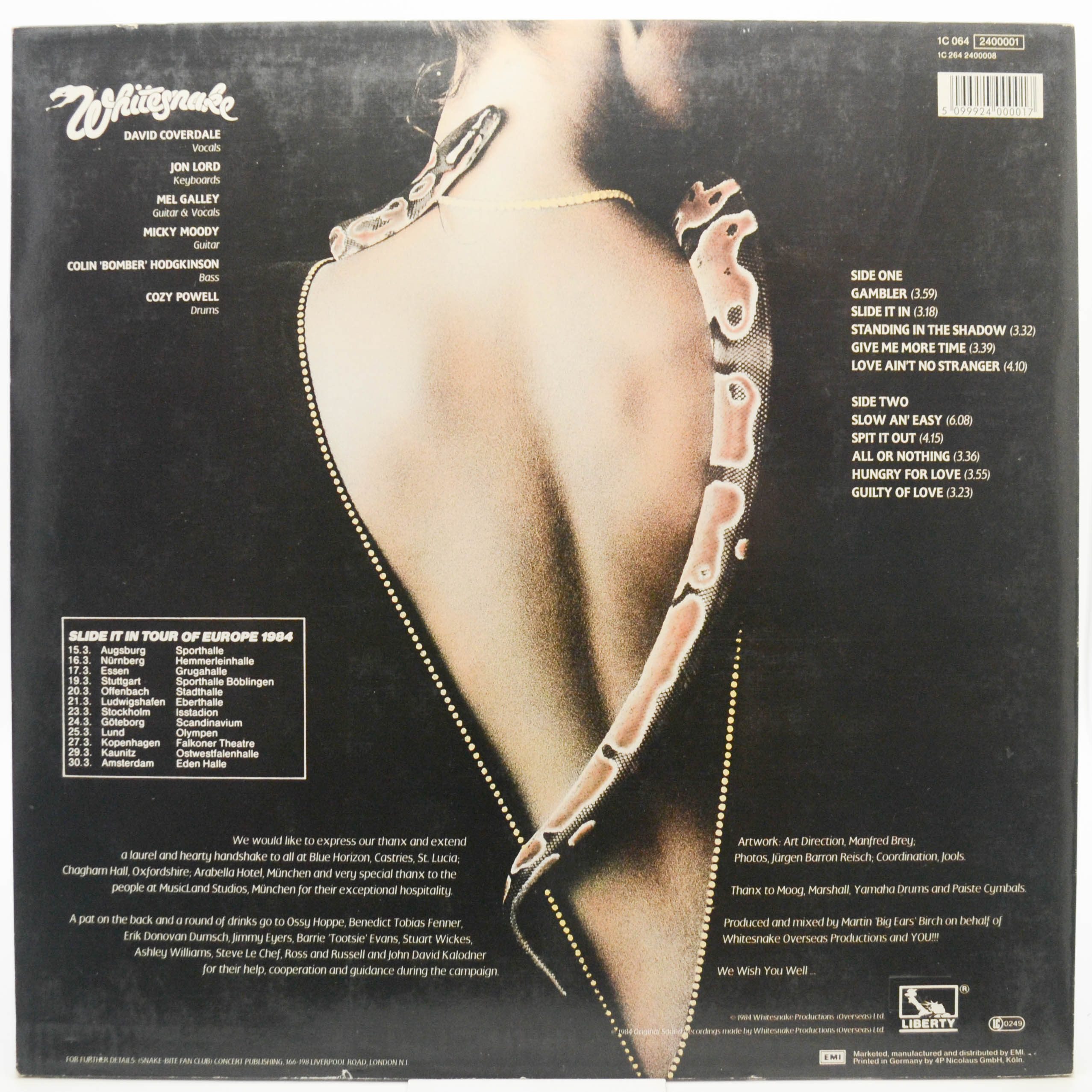 Whitesnake — Slide It In, 1984