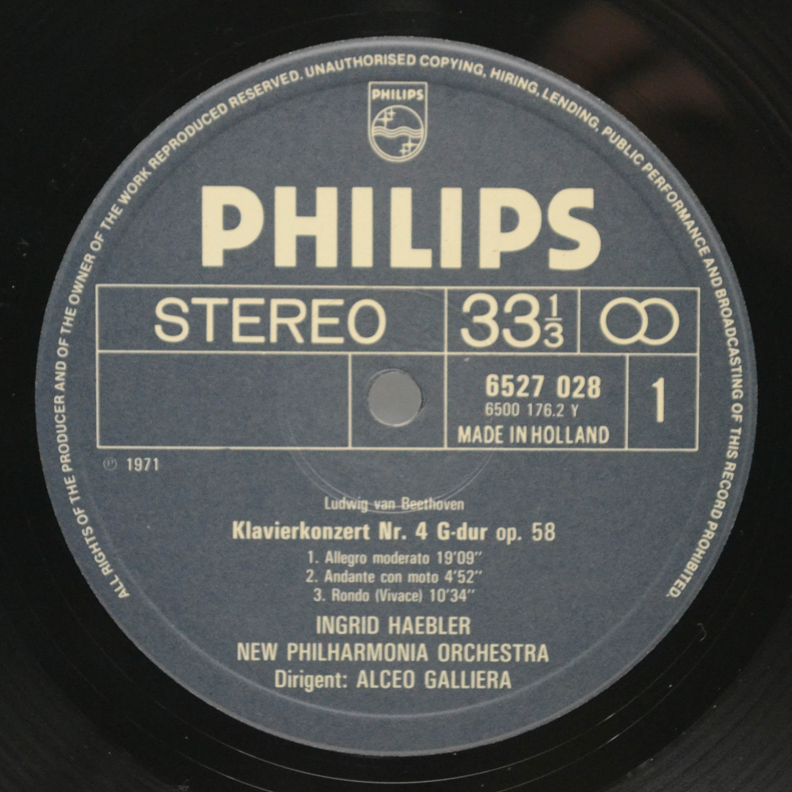 Beethoven, Ingrid Haebler, New Philharmonia Orchestra, Alceo Galliera — Klavierkonzerte 2 & 4, 1979