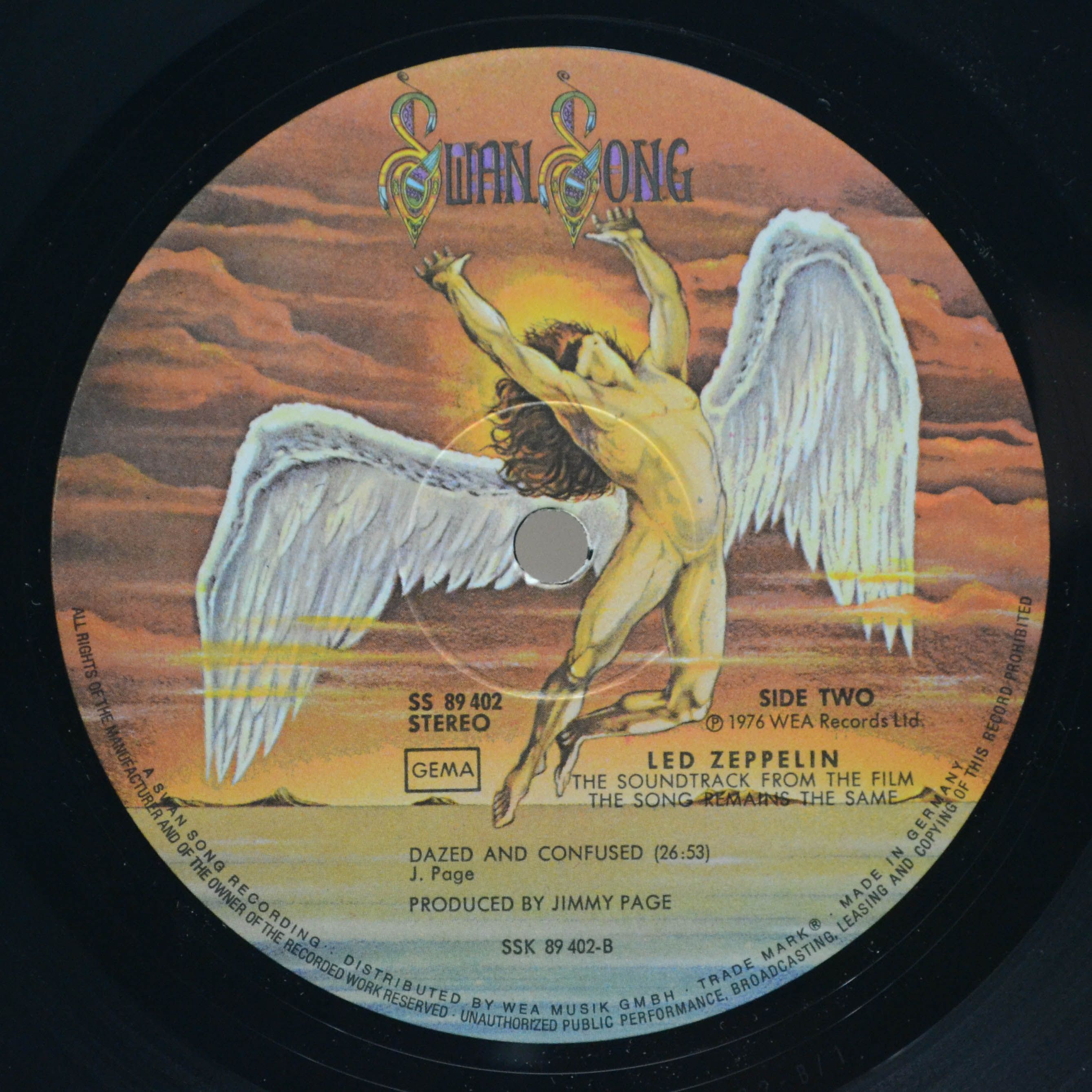 Виниловая пластинка Led Zeppelin — The Soundtrack From The Film The Song Remains The Same (2LP), 1976