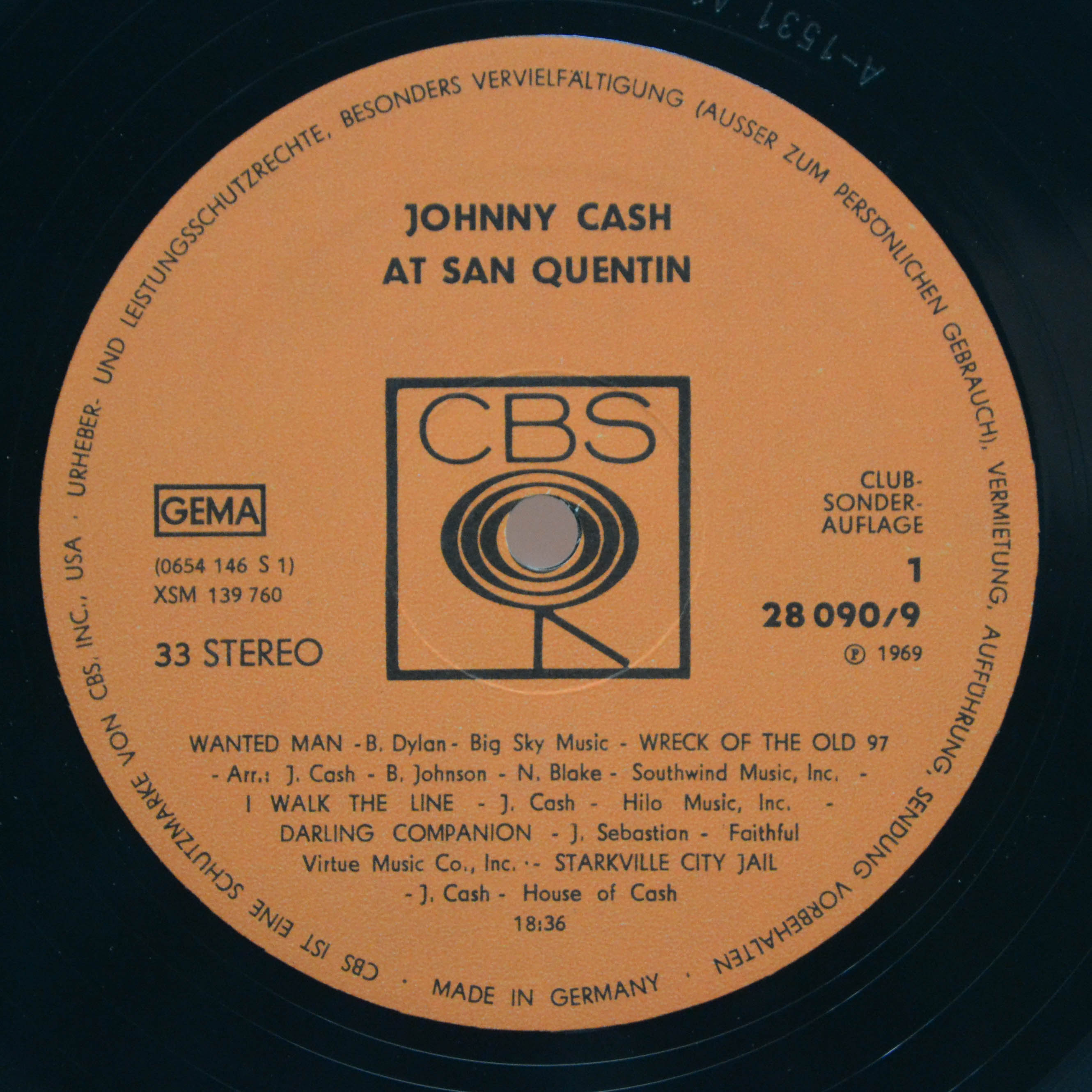 Johnny Cash — Johnny Cash At San Quentin, 1969