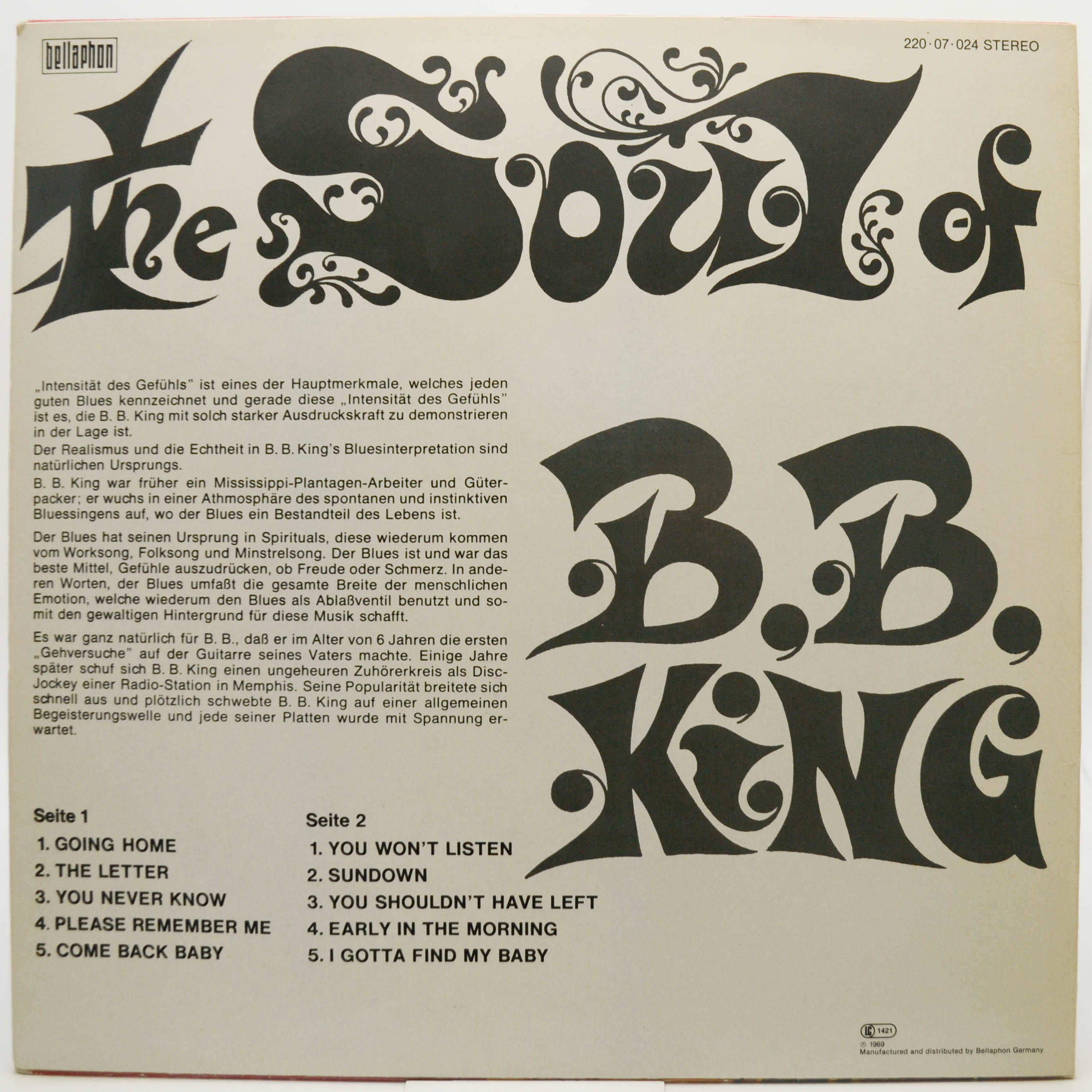 B.B. King — The Soul Of B. B. King, 1963