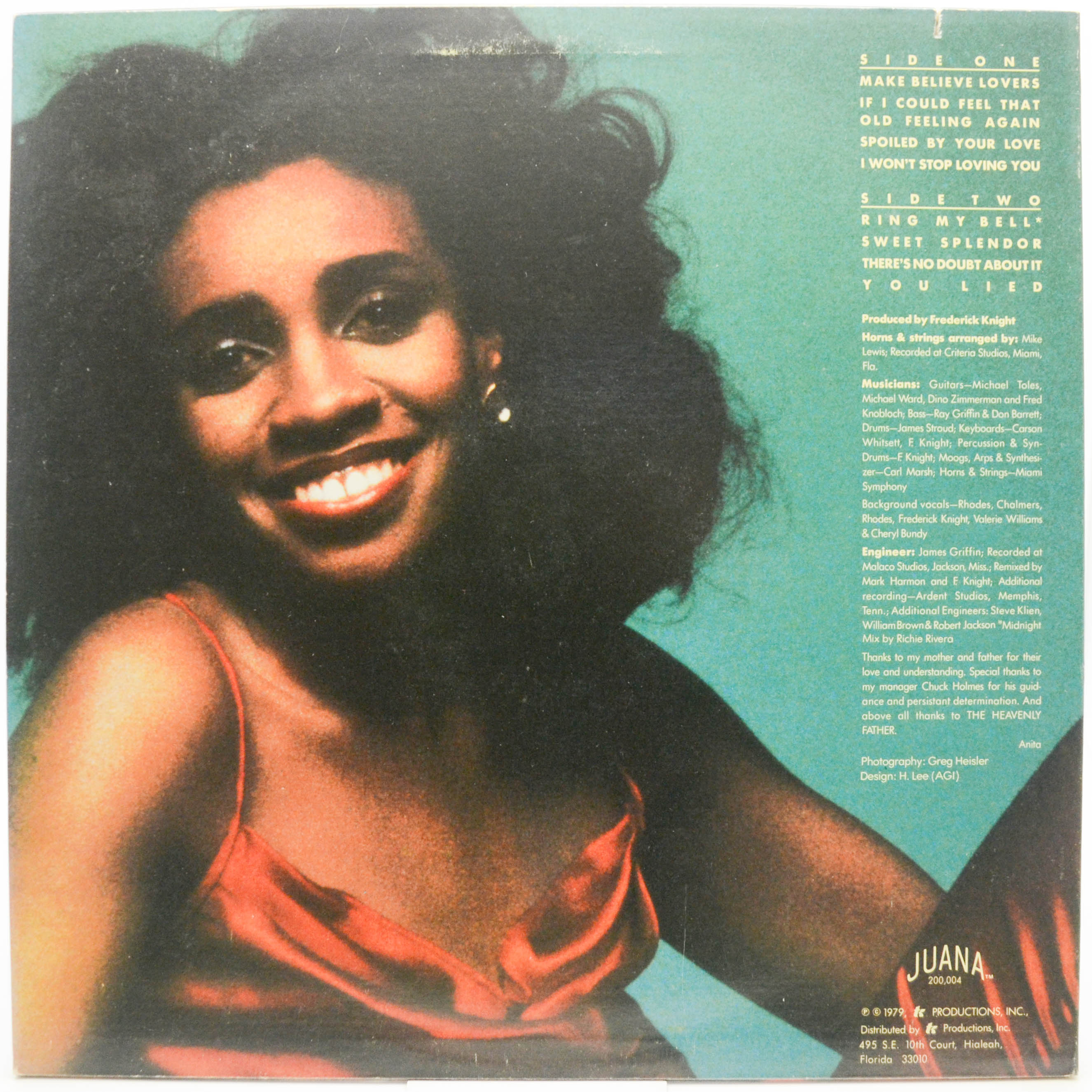 Anita Ward — Songs Of Love (1-st, USA), 1979