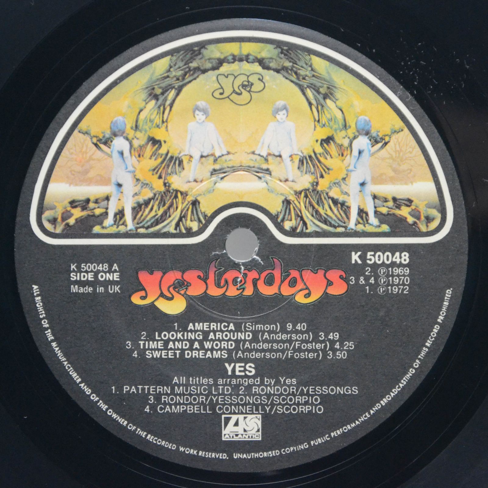 Yes — Yesterdays (UK), 1975