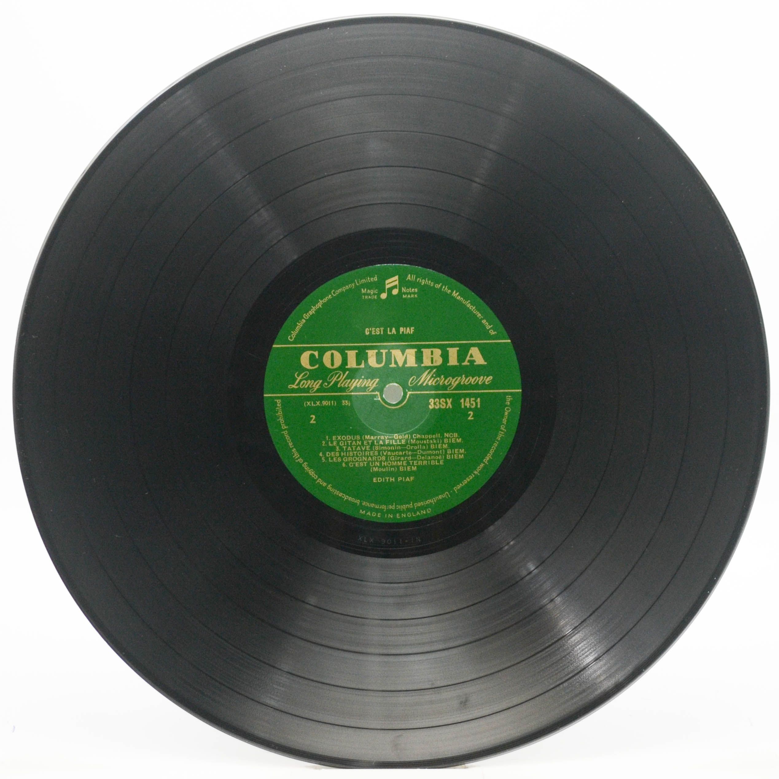 Edith Piaf — C'est la Piaf! Twelve Electrifying Performances. (UK), 1964