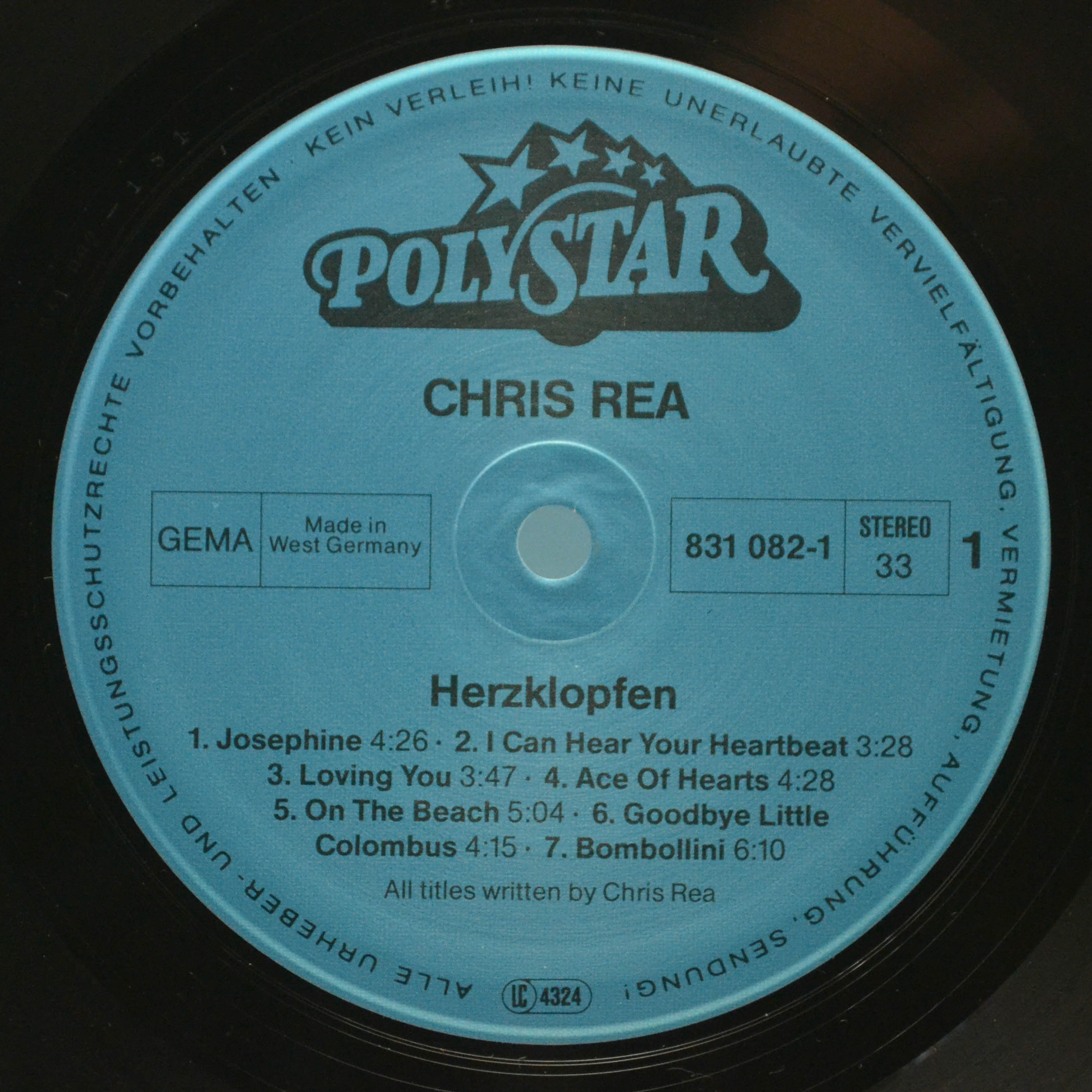 Chris Rea — Herzklopfen, 1986