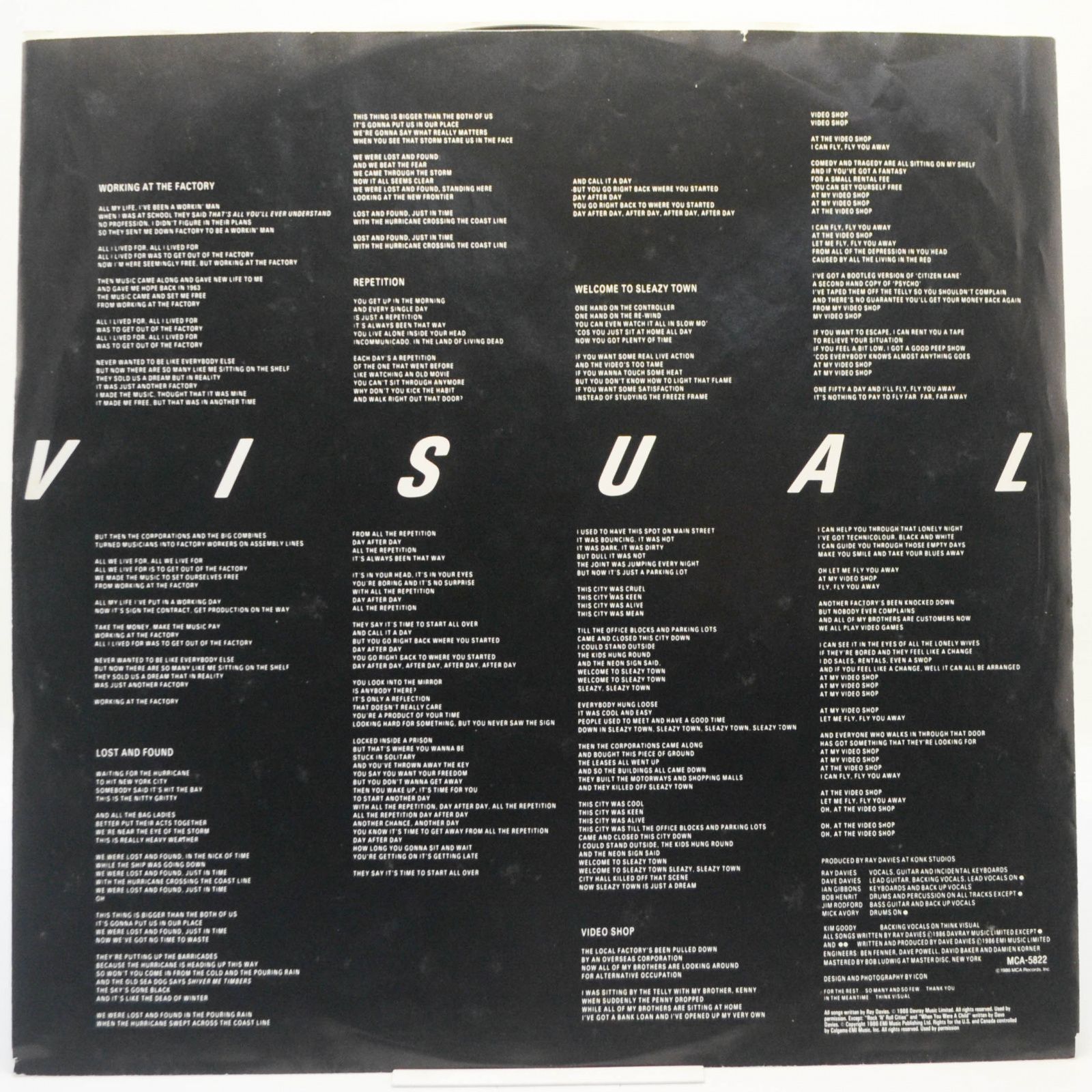 Kinks — Think Visual (USA), 1986