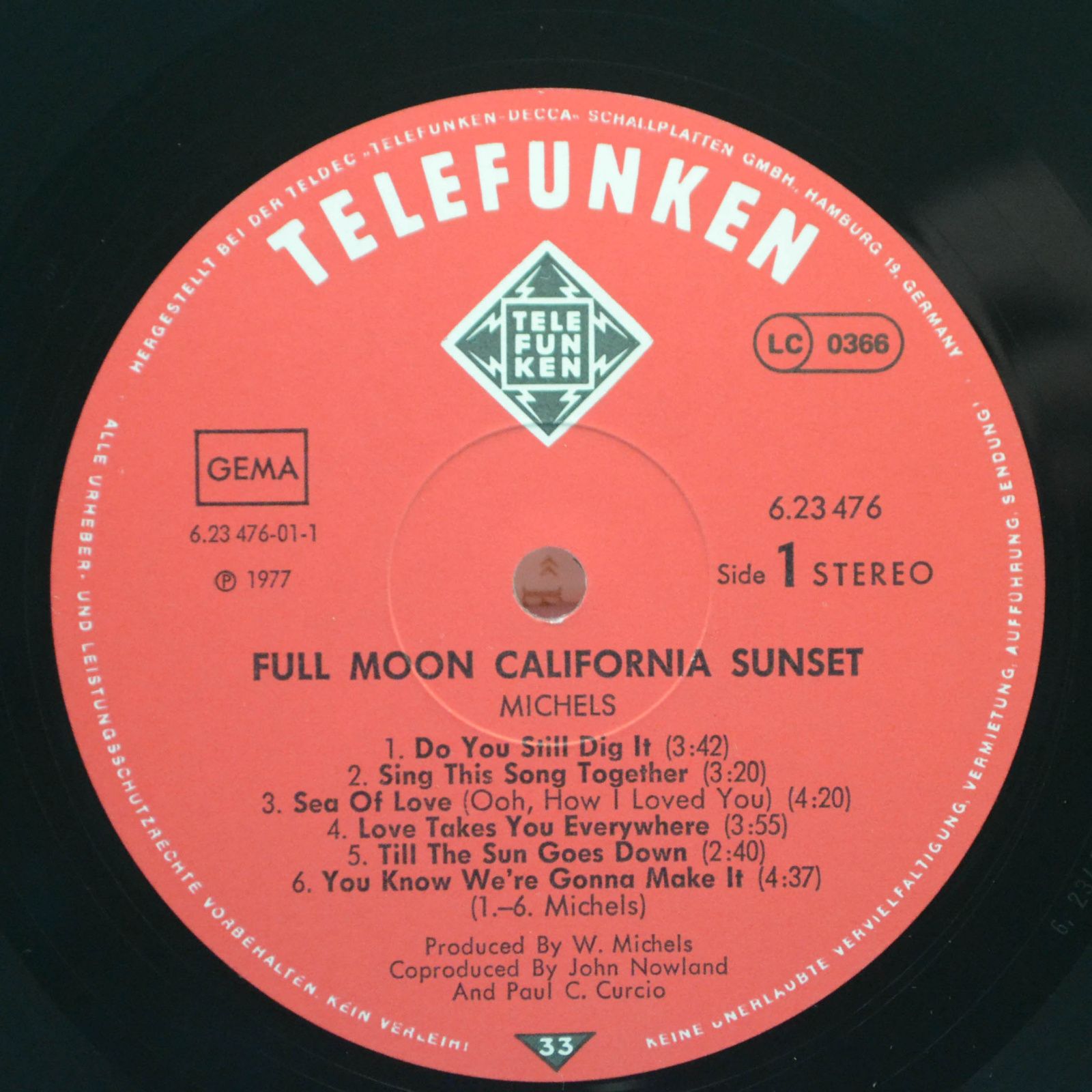 Michels — Full Moon California Sunset, 1978