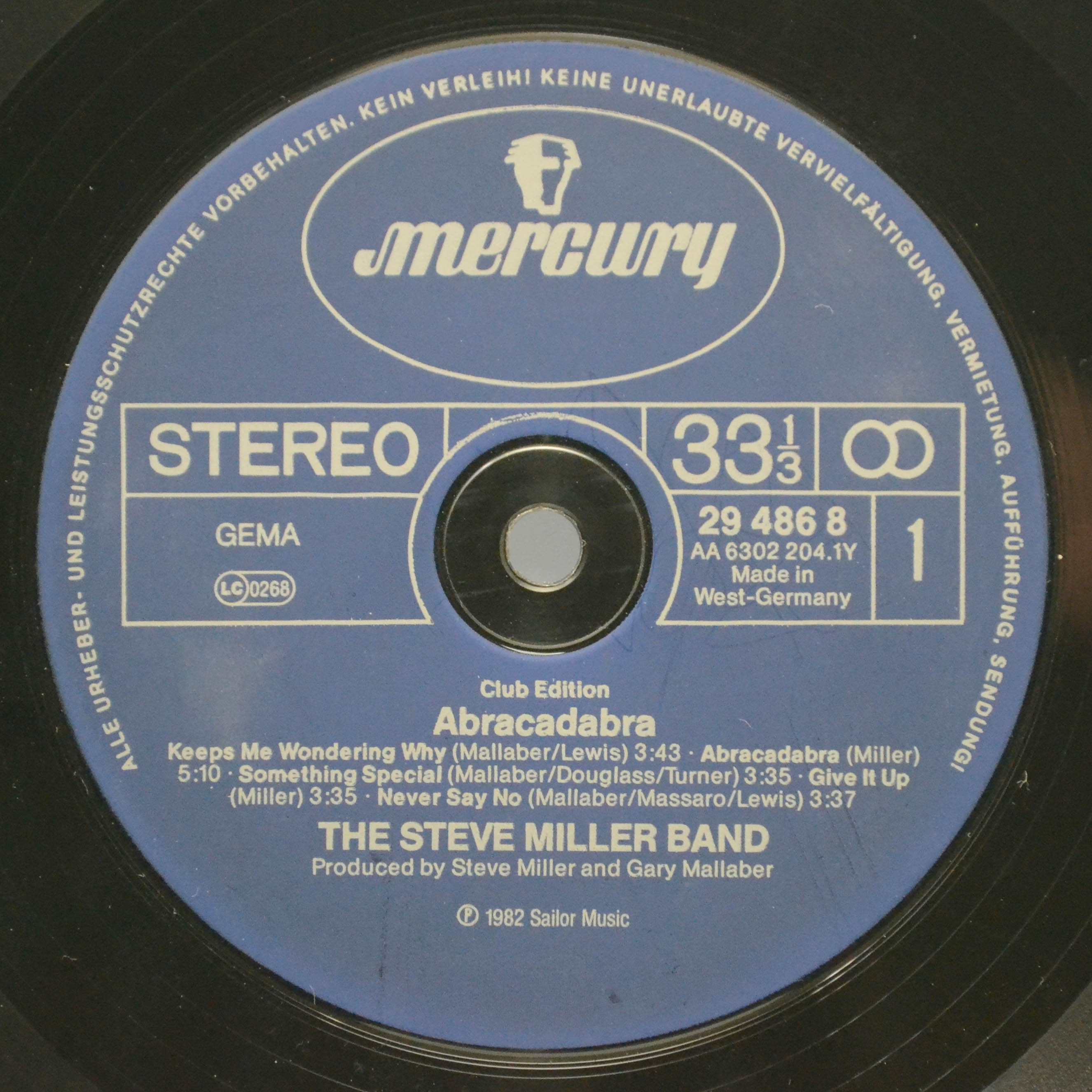 Steve Miller Band — Abracadabra, 1982
