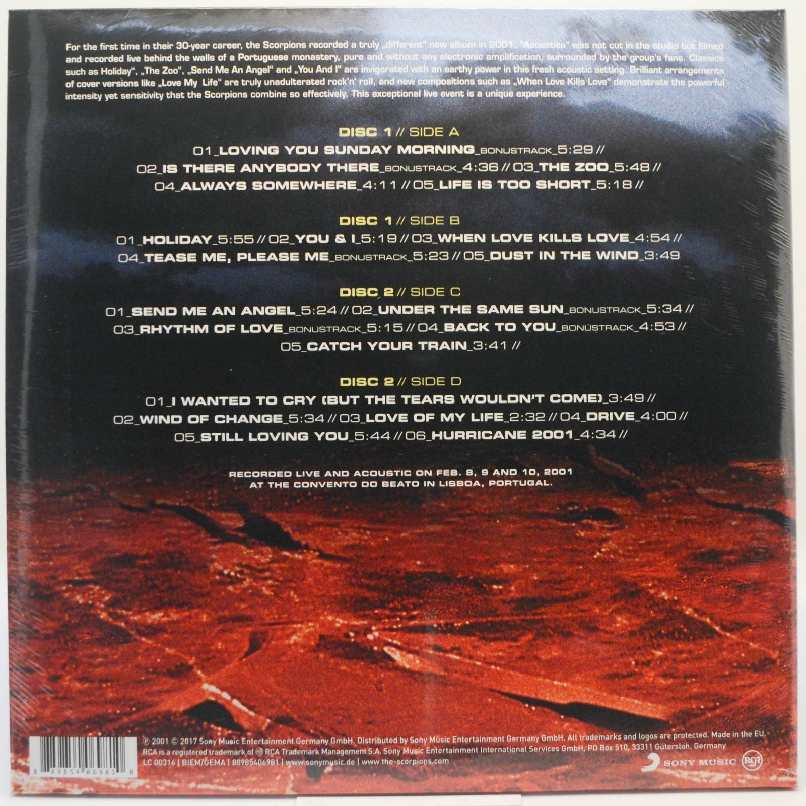 Scorpions — Acoustica (2LP), 2001