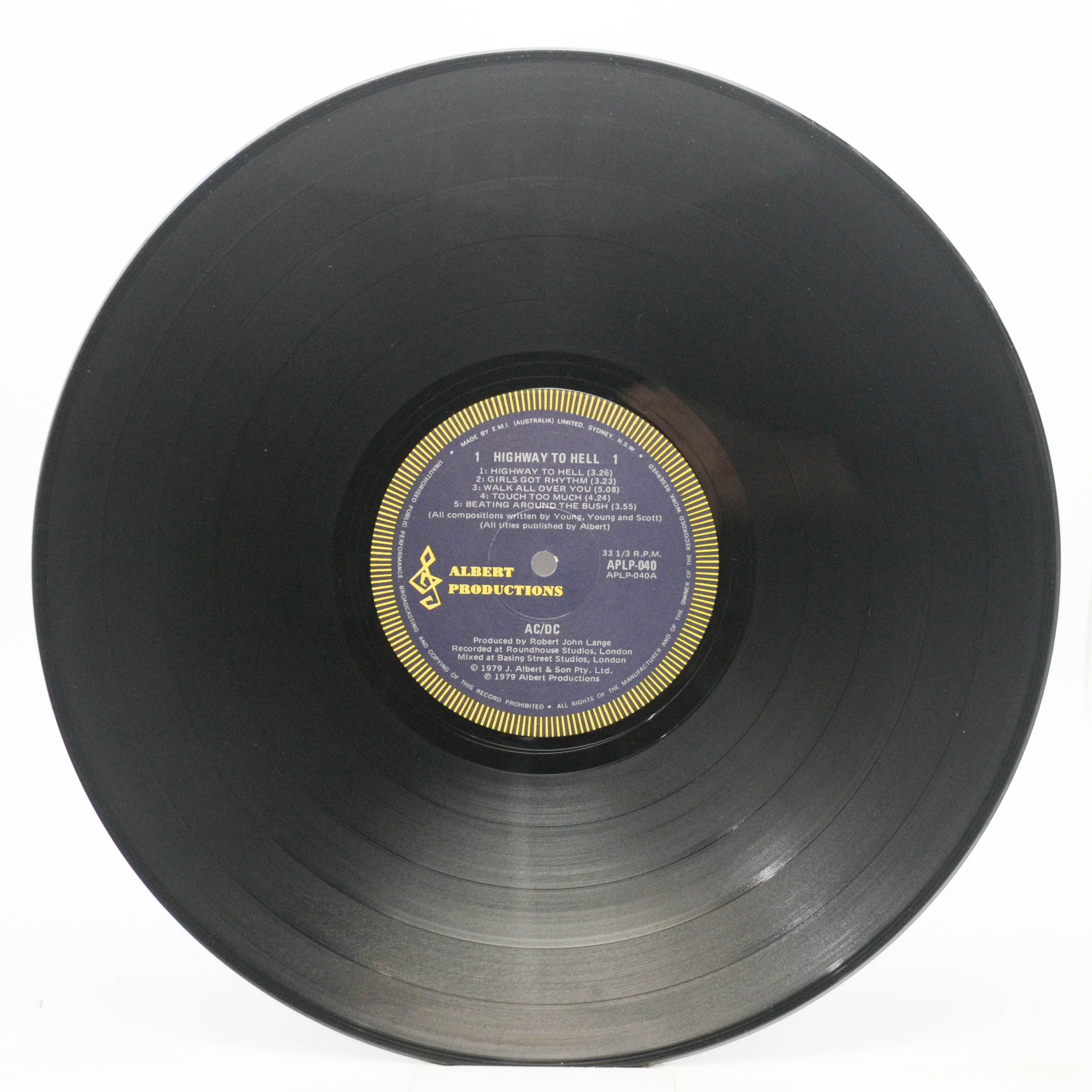 AC/DC — Highway To Hell (1-st, Australia), 1979